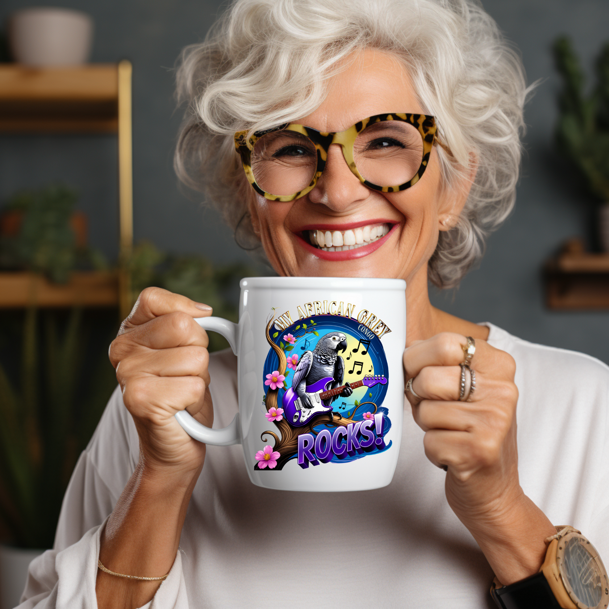 African Grey Congo Mug