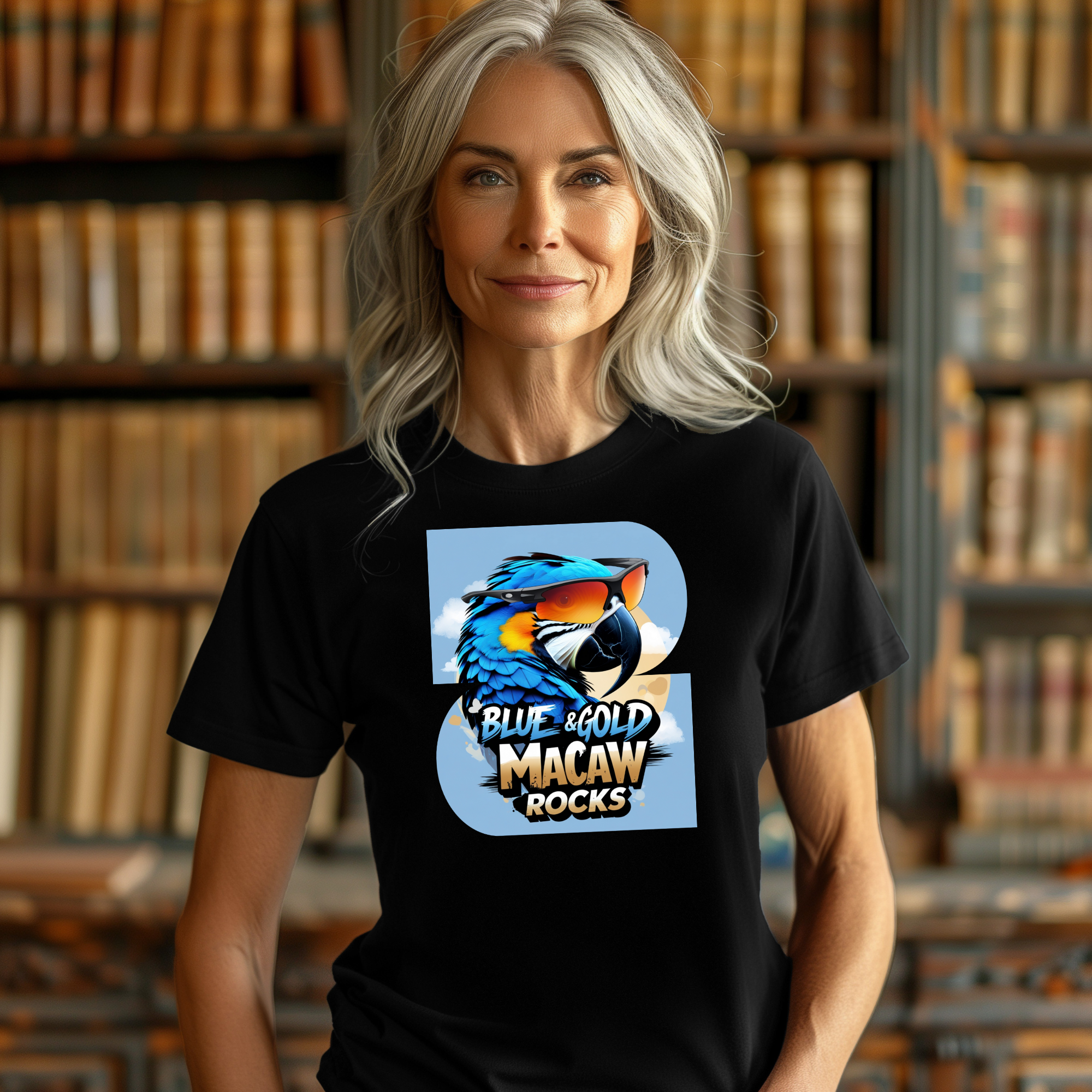 Blue & Gold Macaw Rock Tees