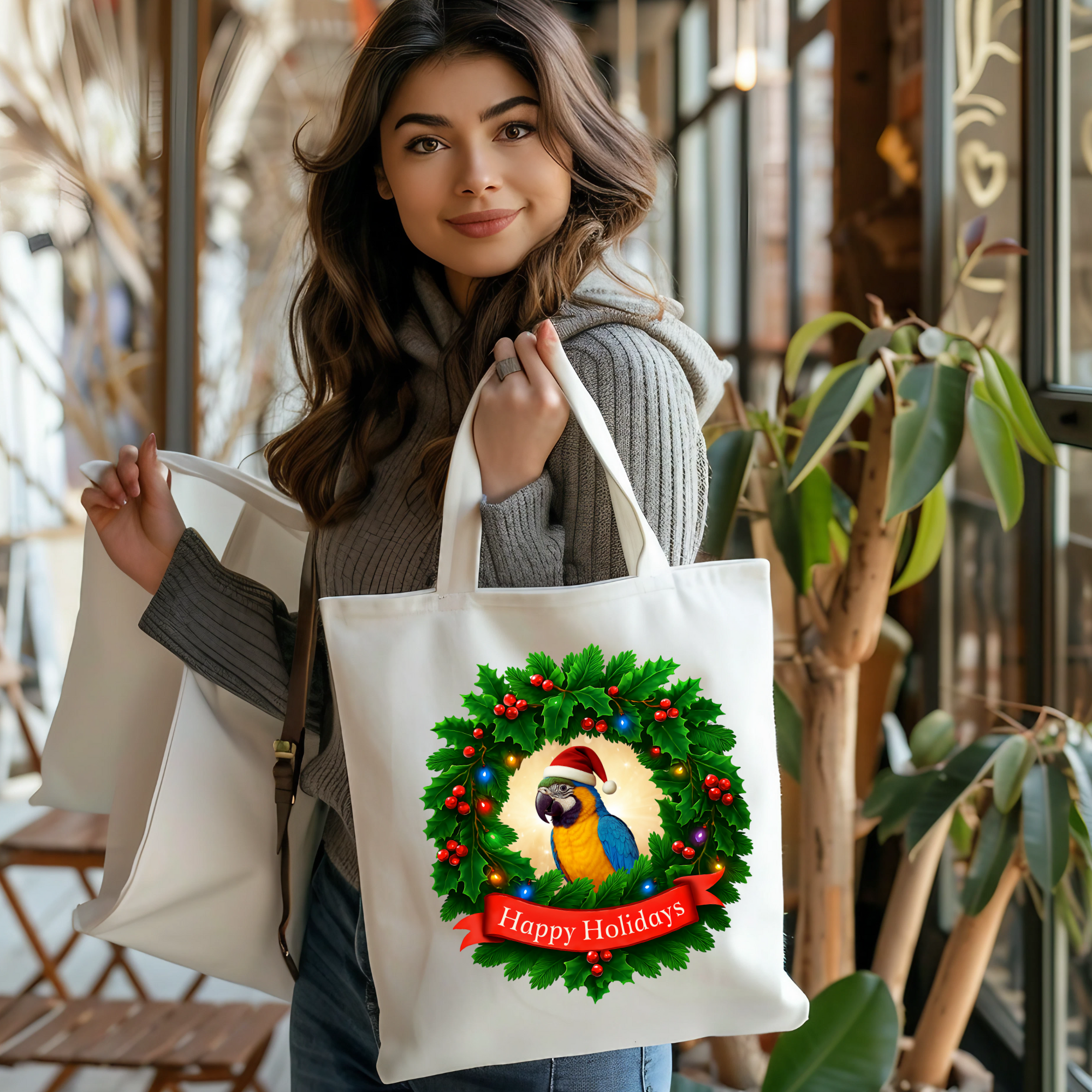 Blue & Gold Macaw Tote Bag