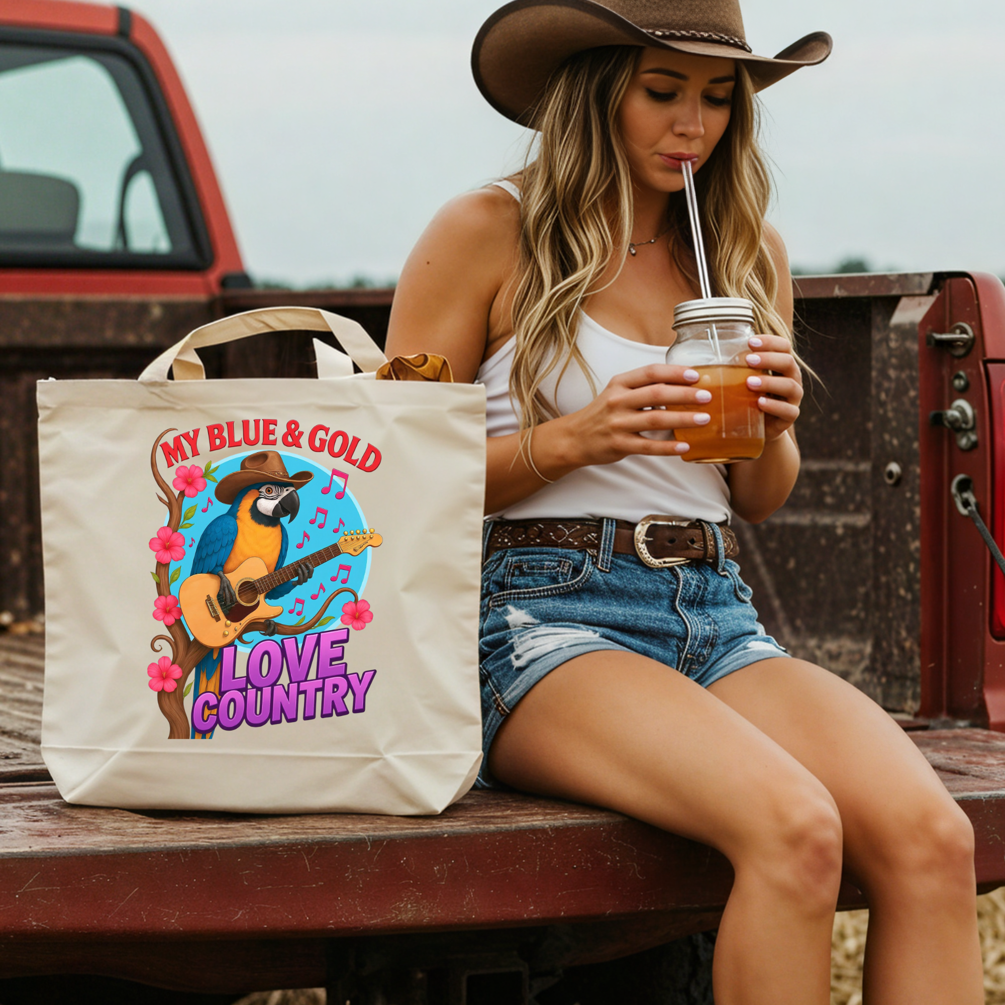 Blue & Gold Macaw Tote Bag