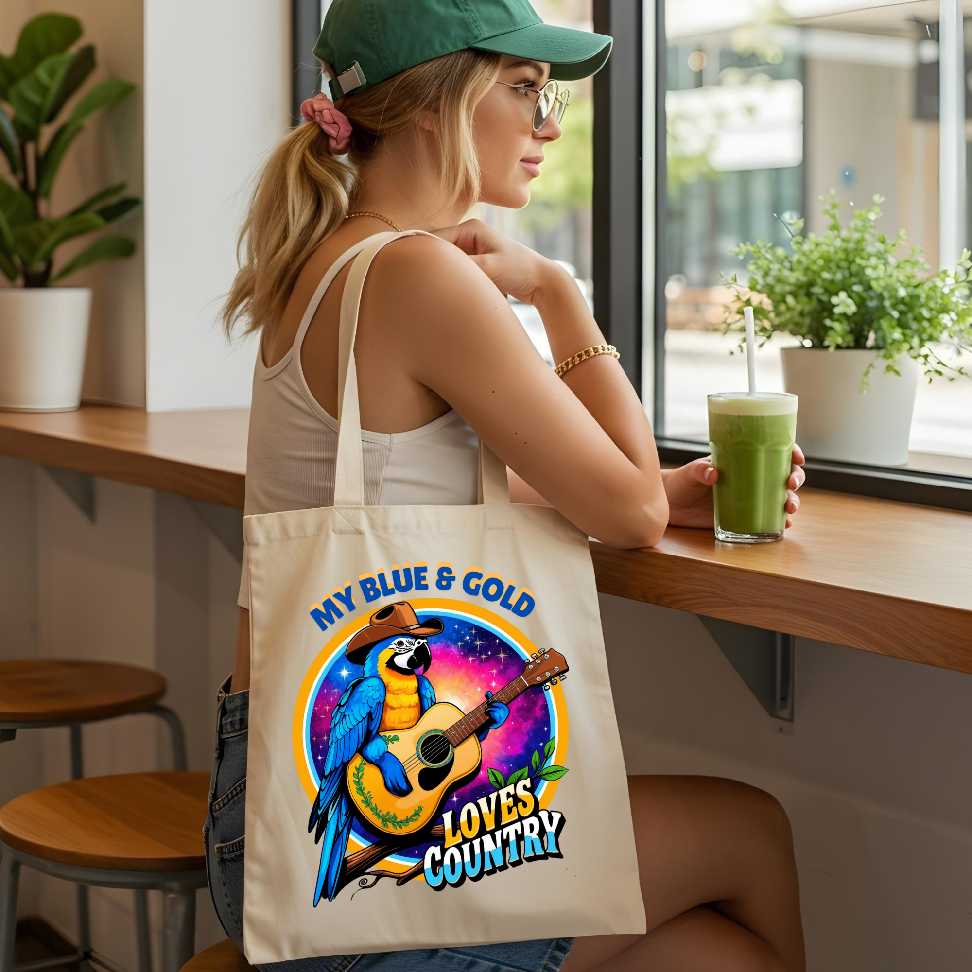 Blue & Gold Macaw Tote Bag