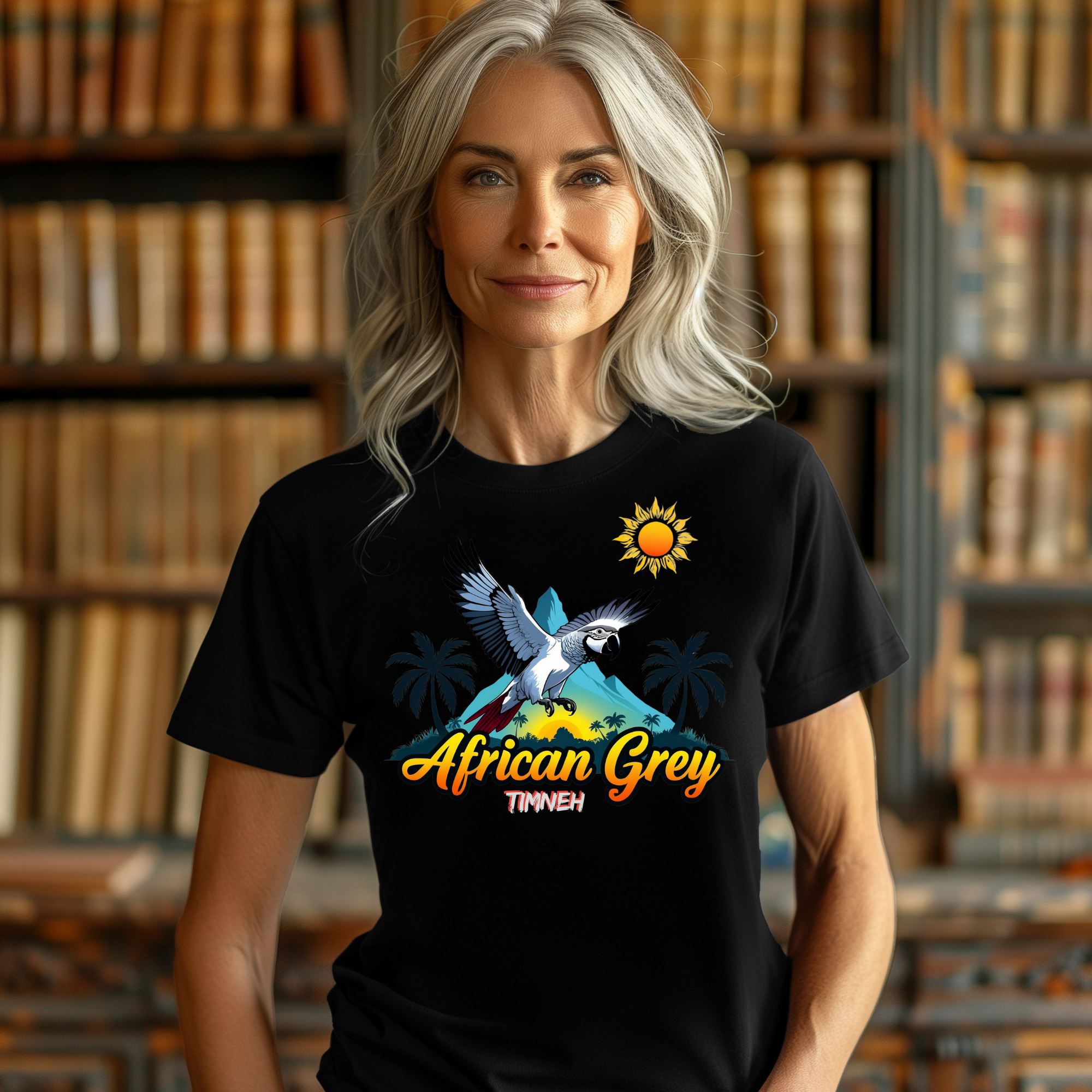 African Grey Timneh Flying T-Shirt