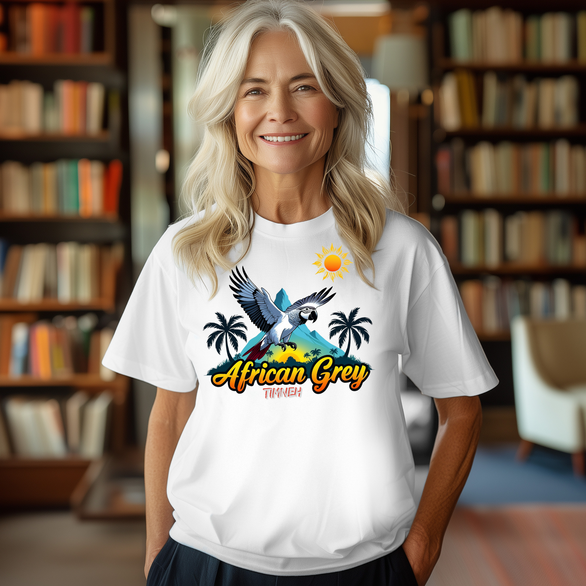 African Grey Timneh Flying T-Shirt