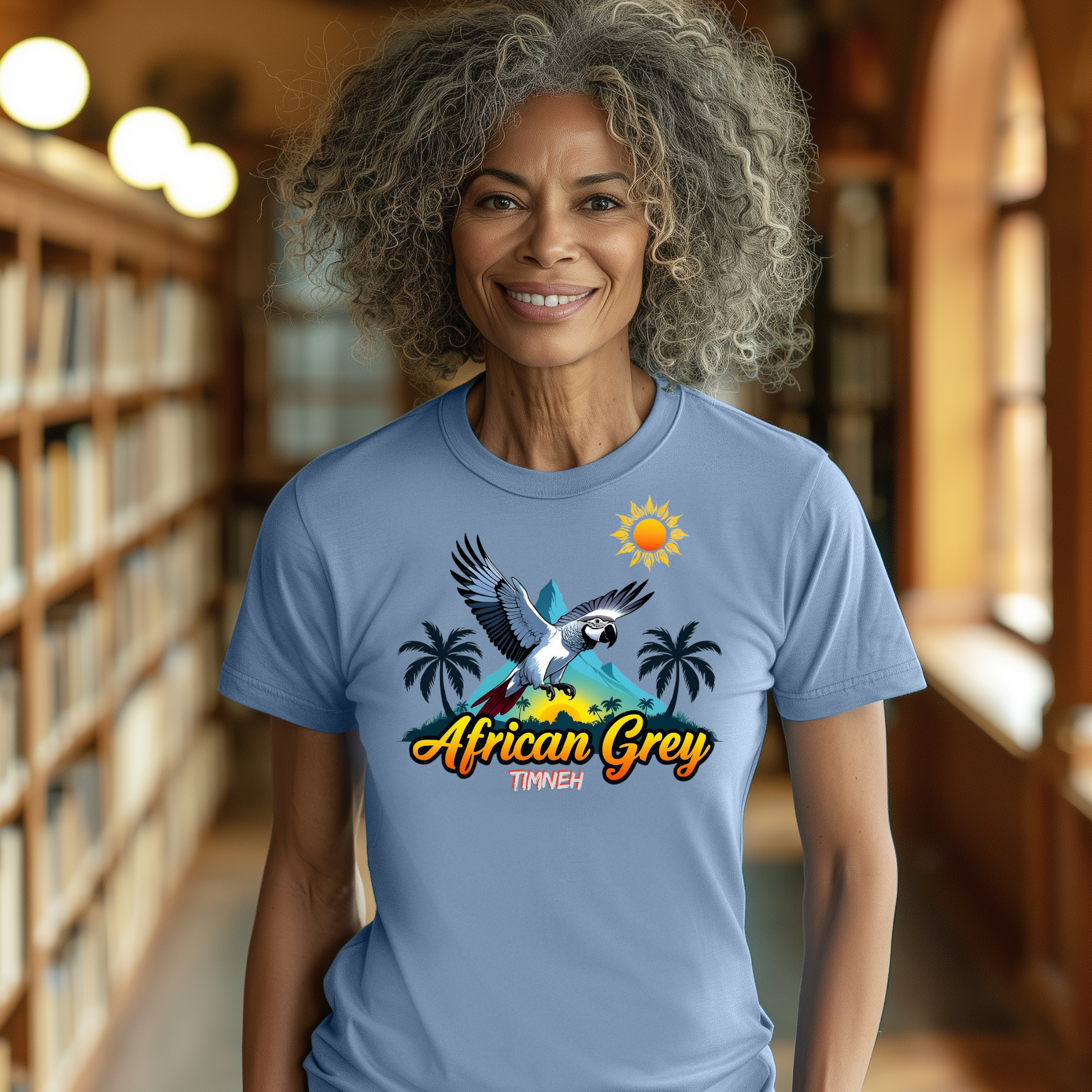 African Grey Timneh Flying T-Shirt