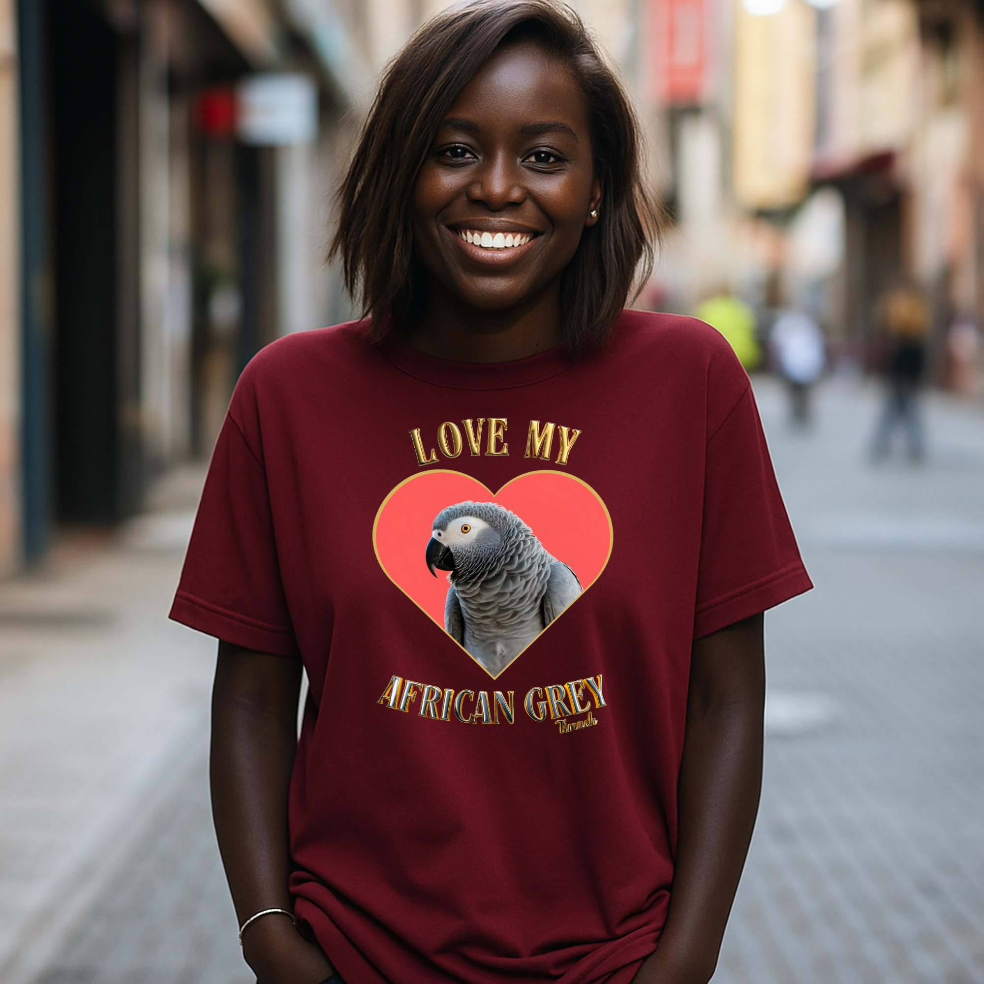 Love My African Grey Timneh T-Shirt
