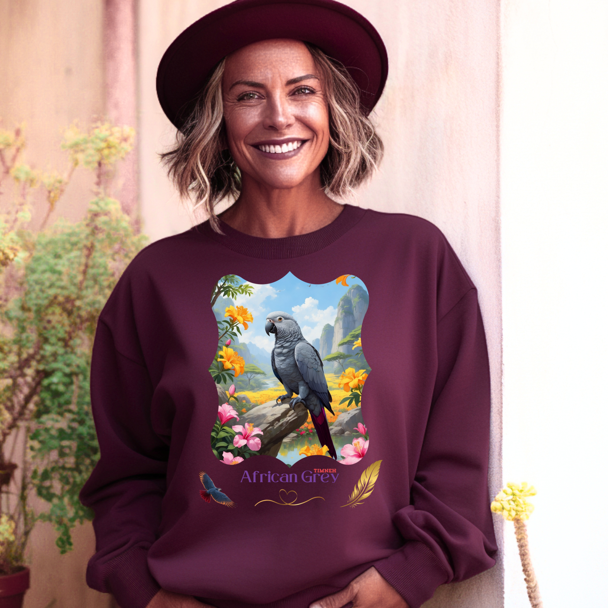 African Grey Timneh Nature Sweatshirt