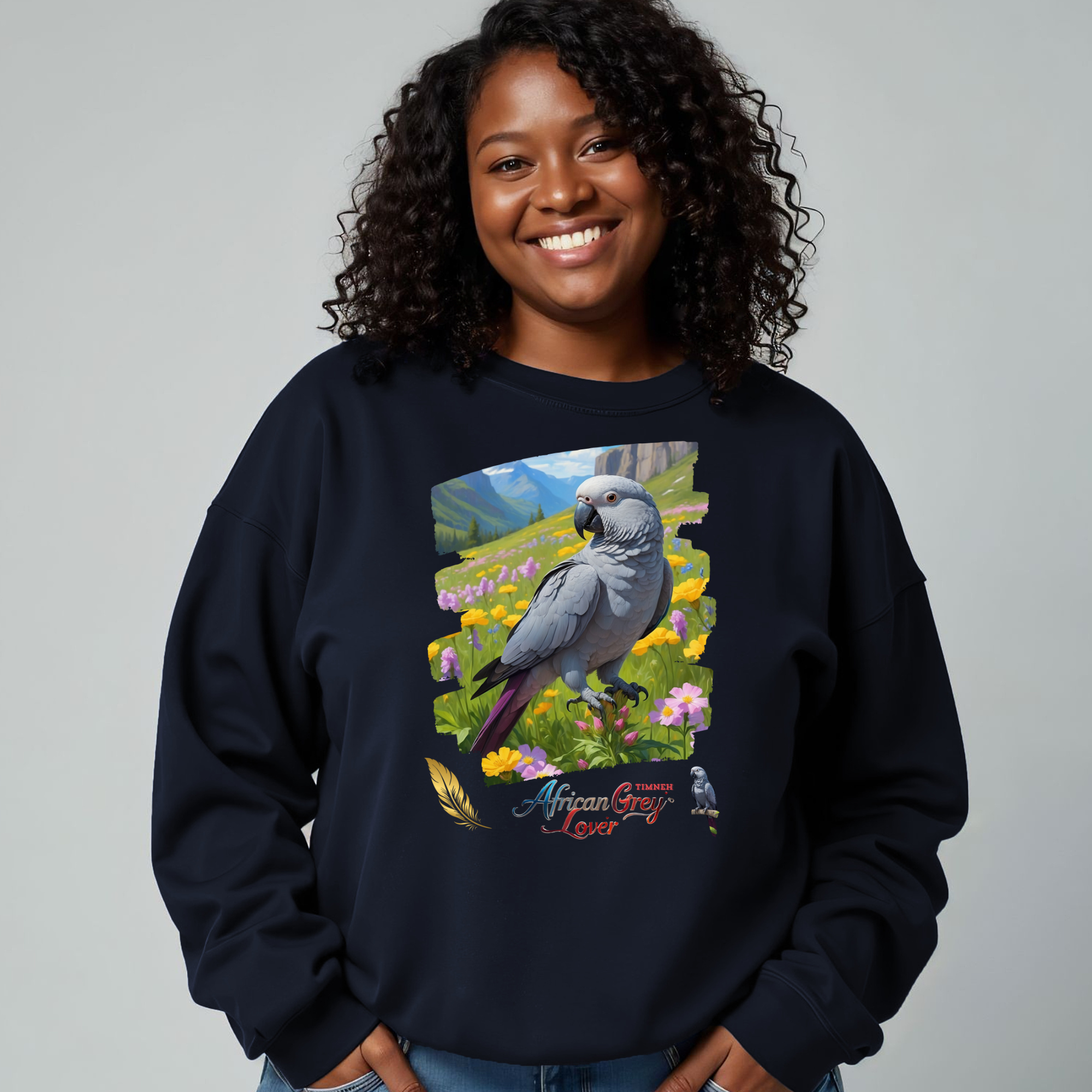 African Grey Timneh Lover Sweatshirt