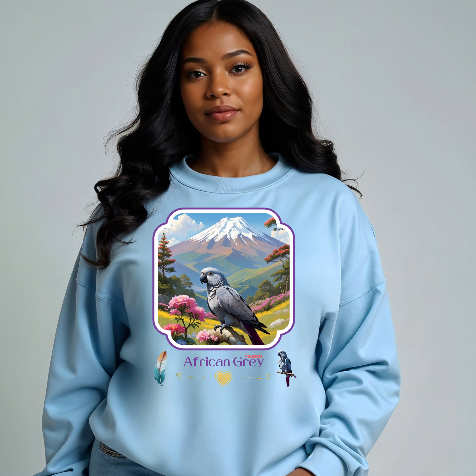 African Grey Timneh Mountain Sweatshirt