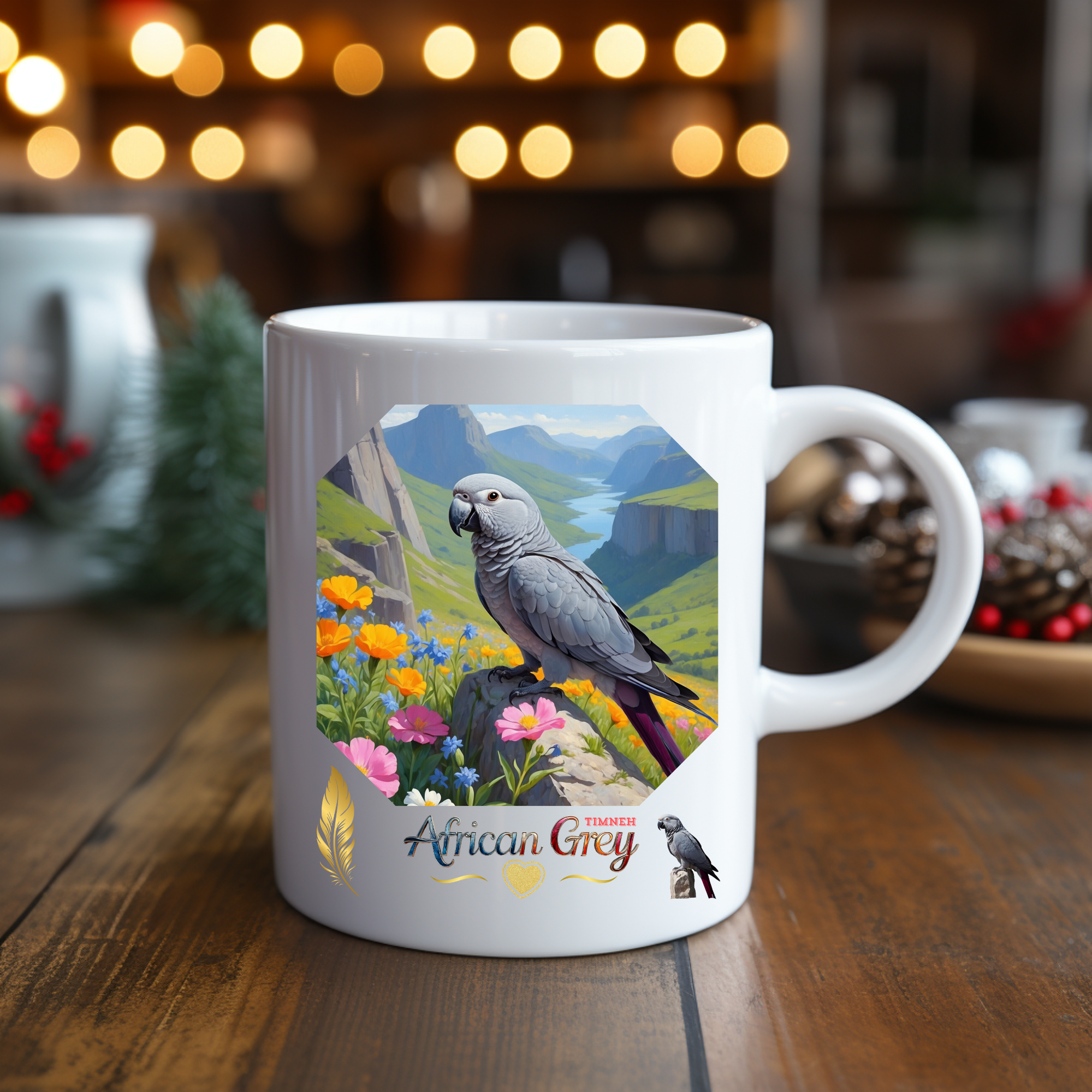 African Grey Timneh Valley Mug
