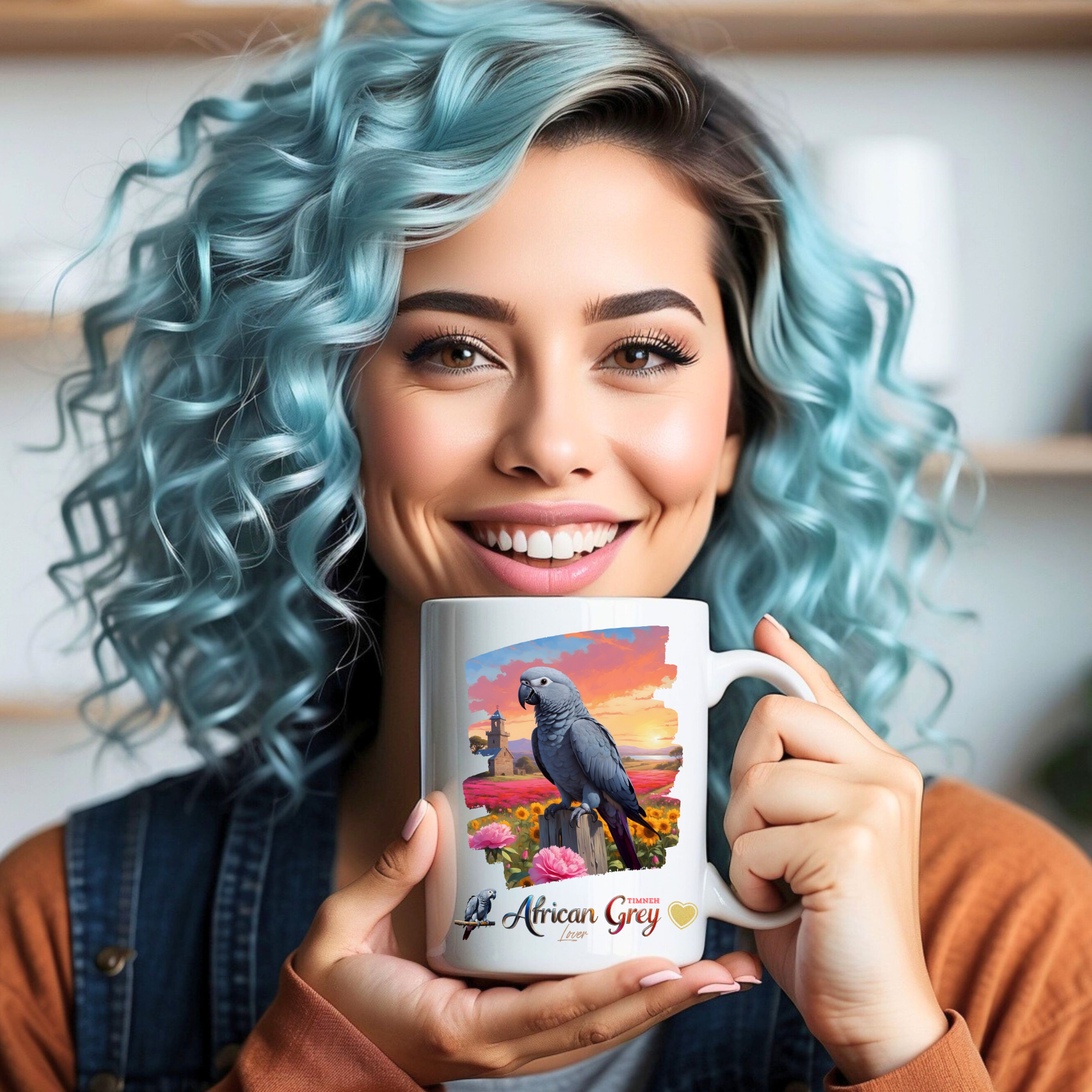 African Grey Timneh Lover Mug