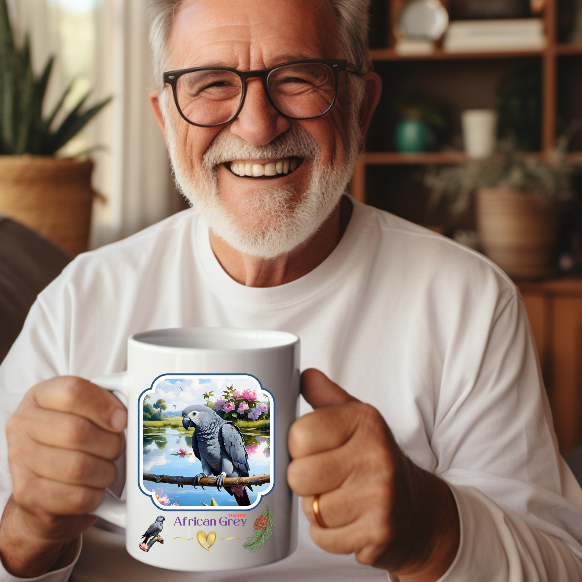 African Grey Timneh Lake Mug