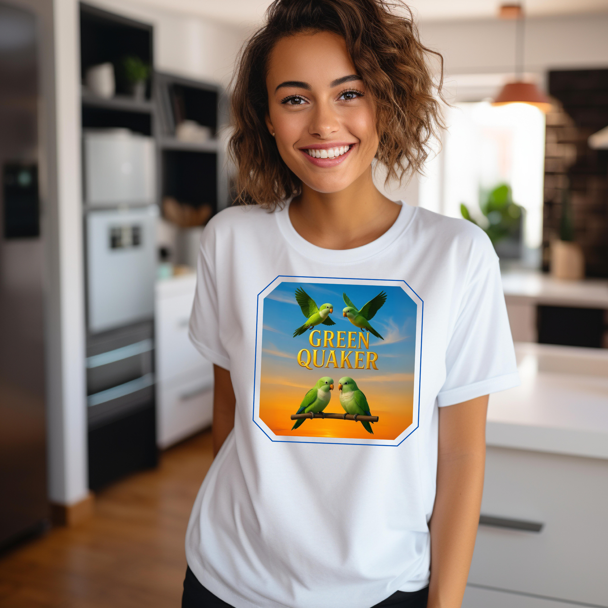 Green Quaker Flying T-Shirt