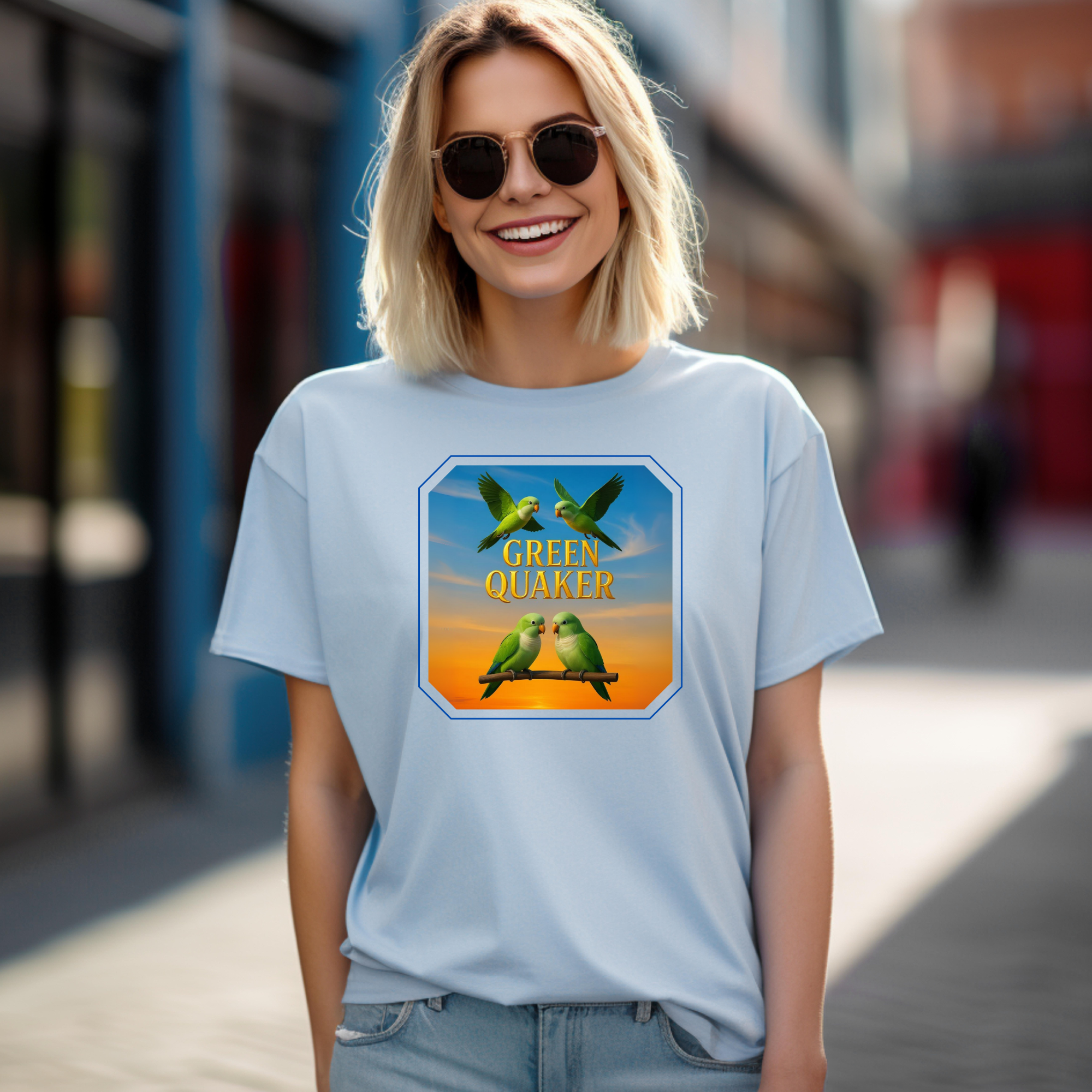 Green Quaker Flying T-Shirt