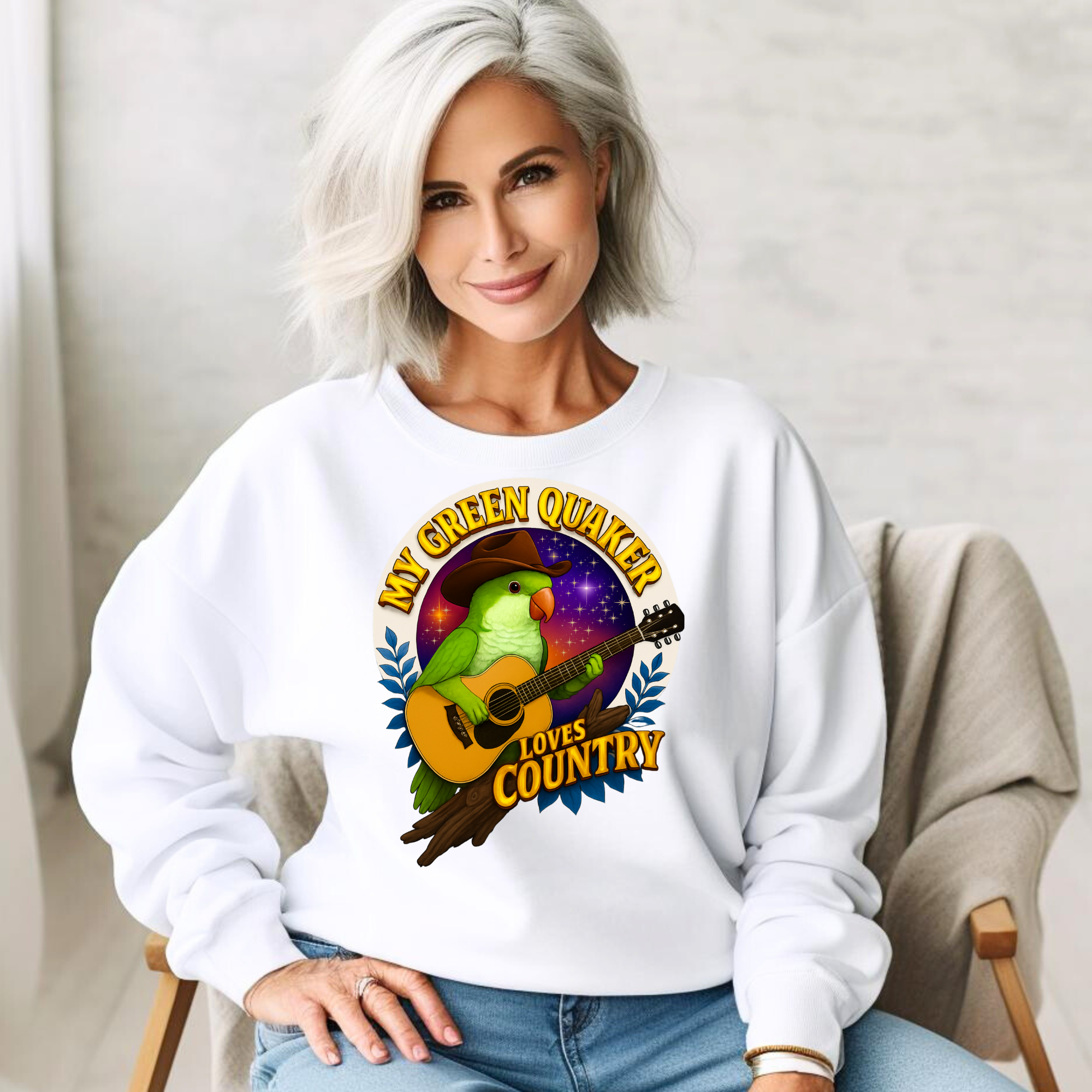 Green Quaker Loves Country Sweatshirt