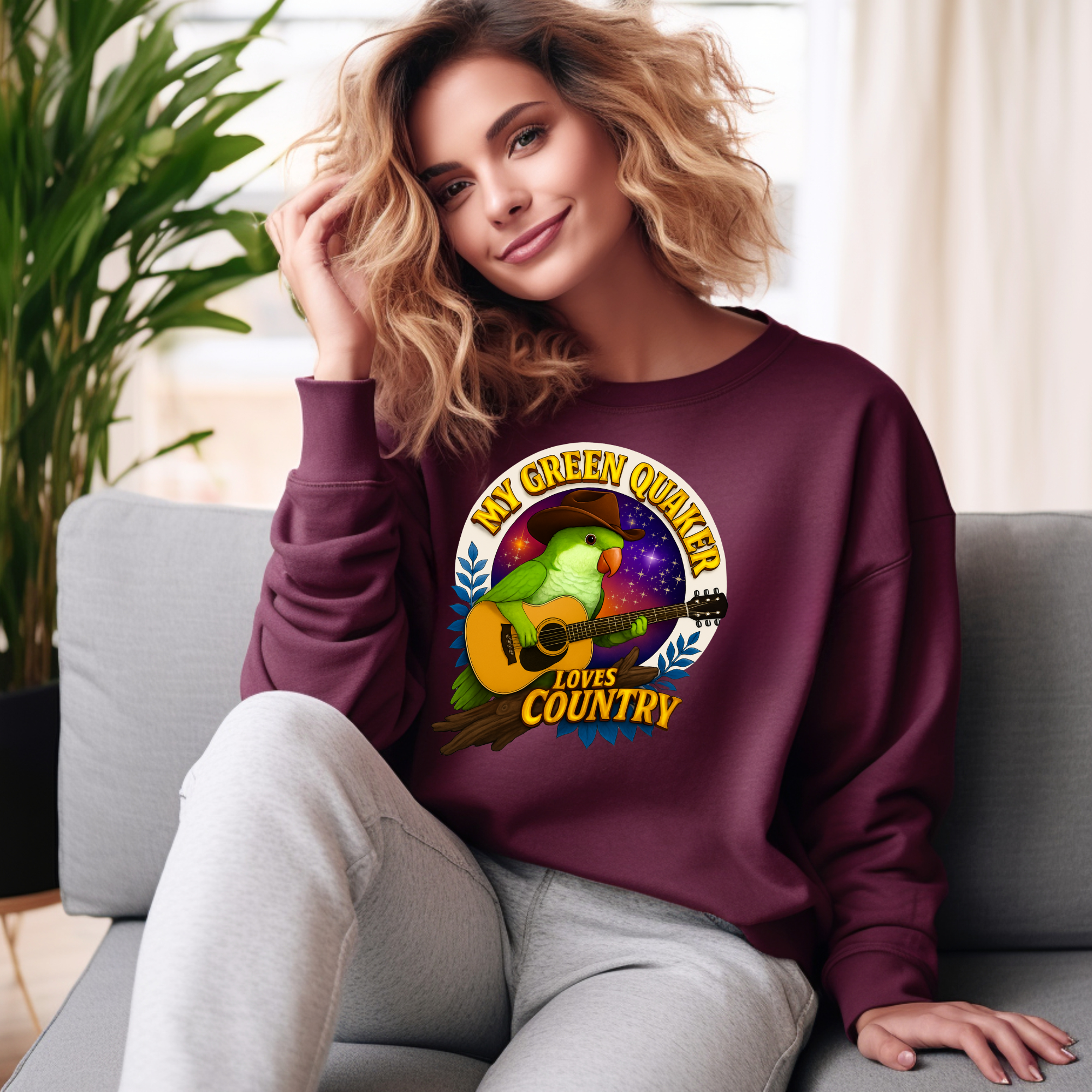 Green Quaker Loves Country Sweatshirt