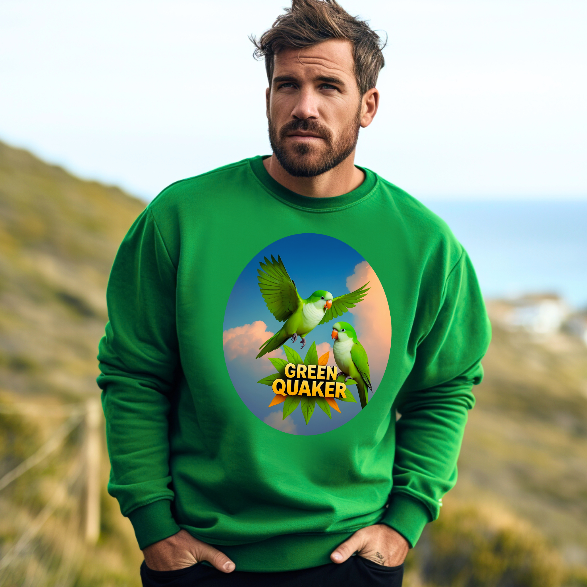 Green Quaker Flying Sweatshirt