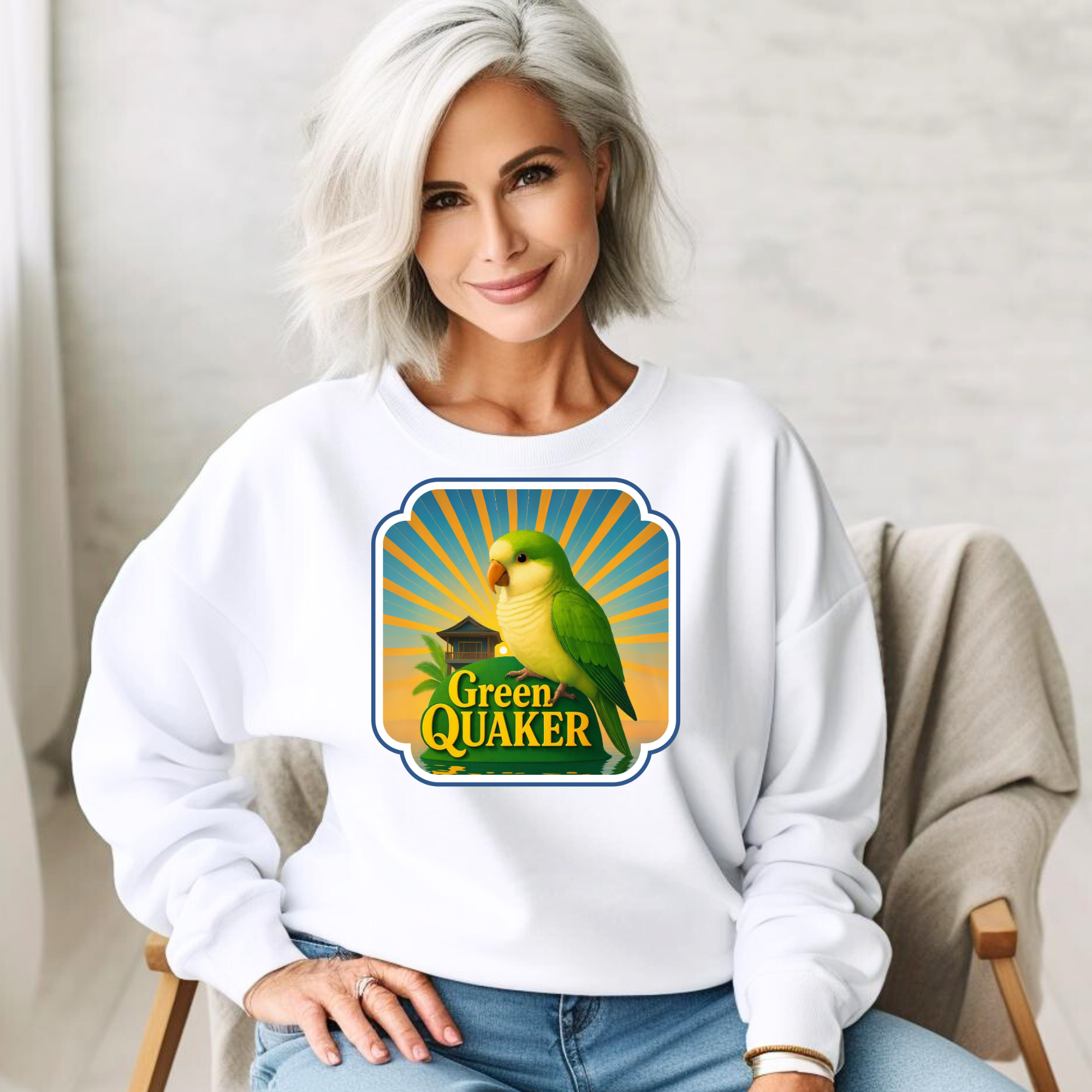 Green Quaker Sunburst Sweatshirt