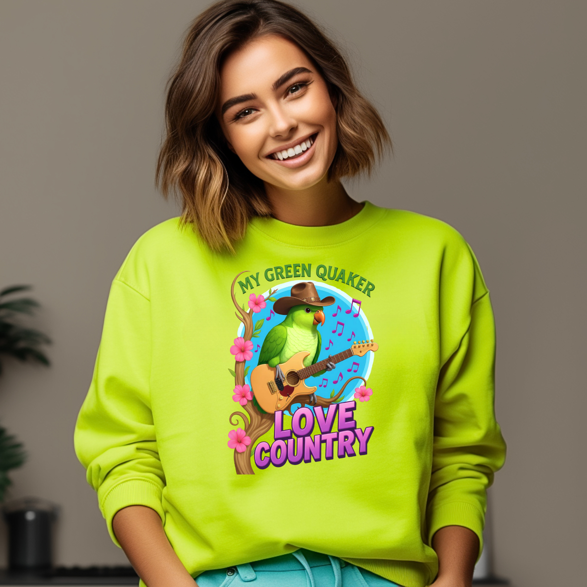 Green Quaker Love Country Sweatshirt