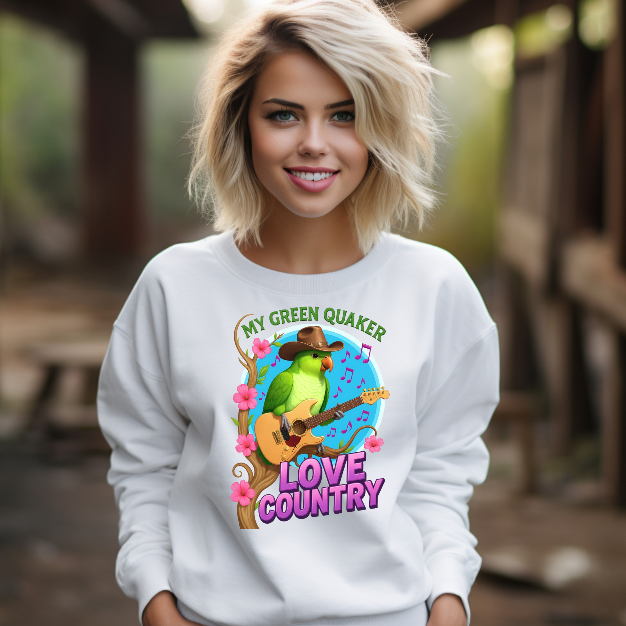 Green Quaker Love Country Sweatshirt