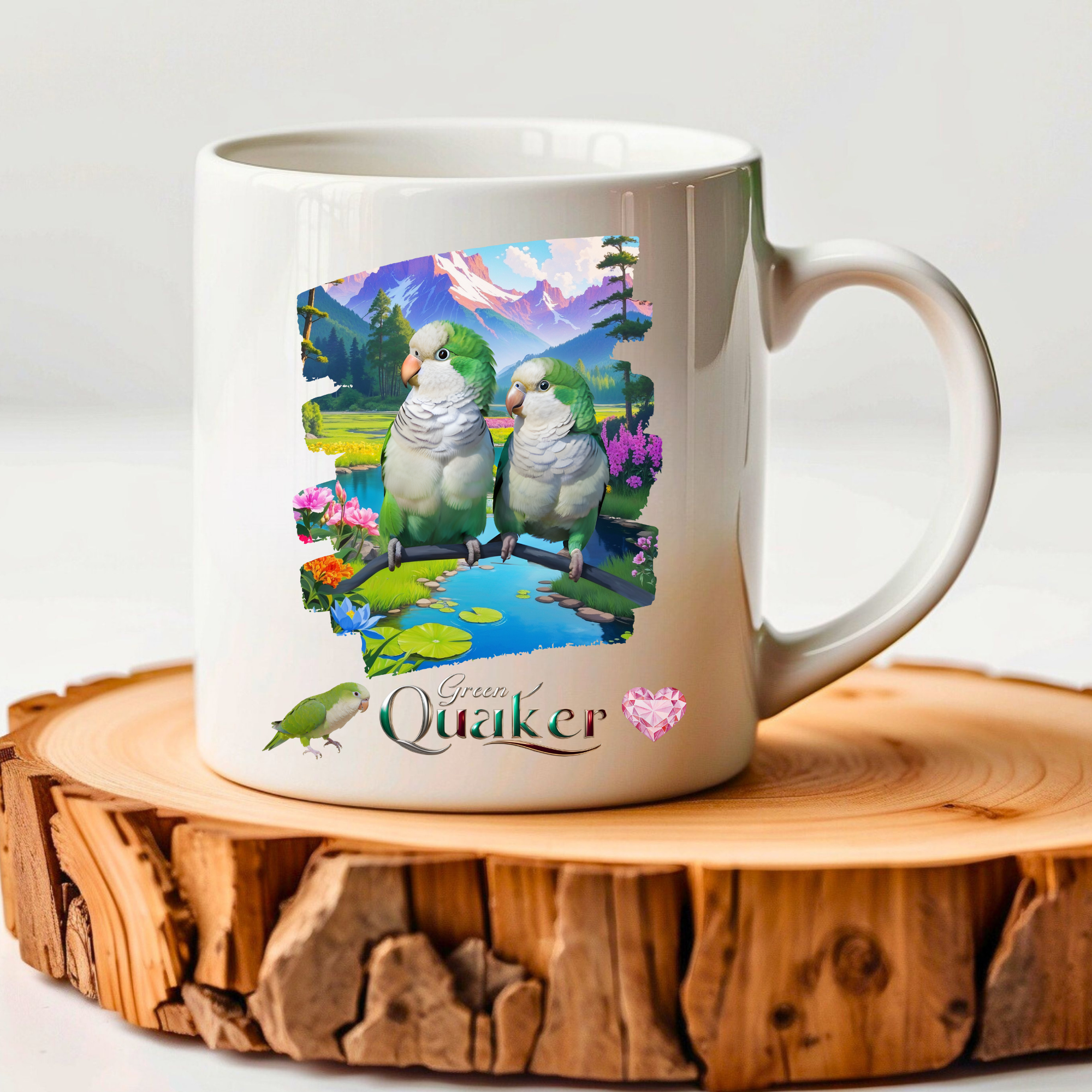 Green Quaker Nature Mug