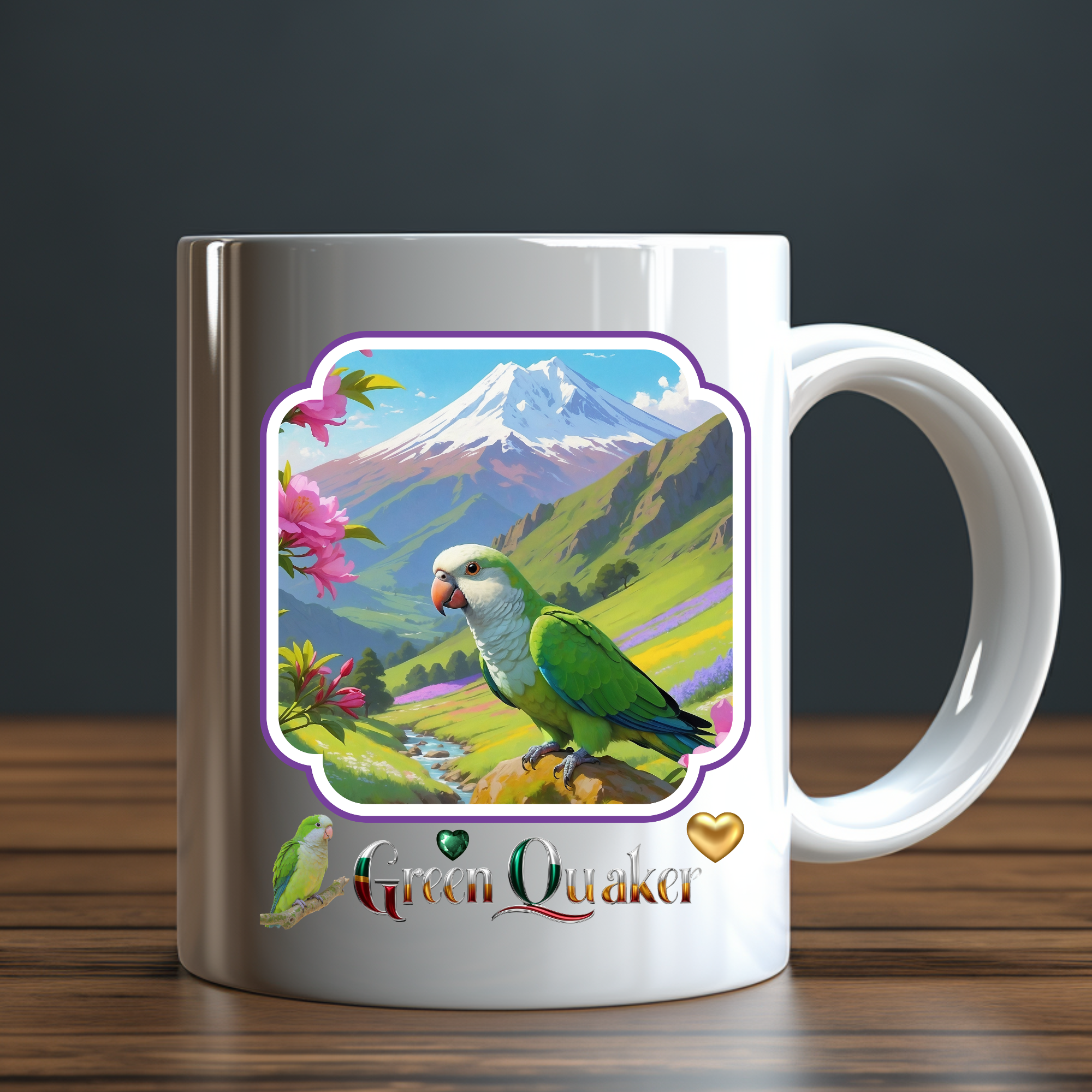 Green Quaker Mountain Mug