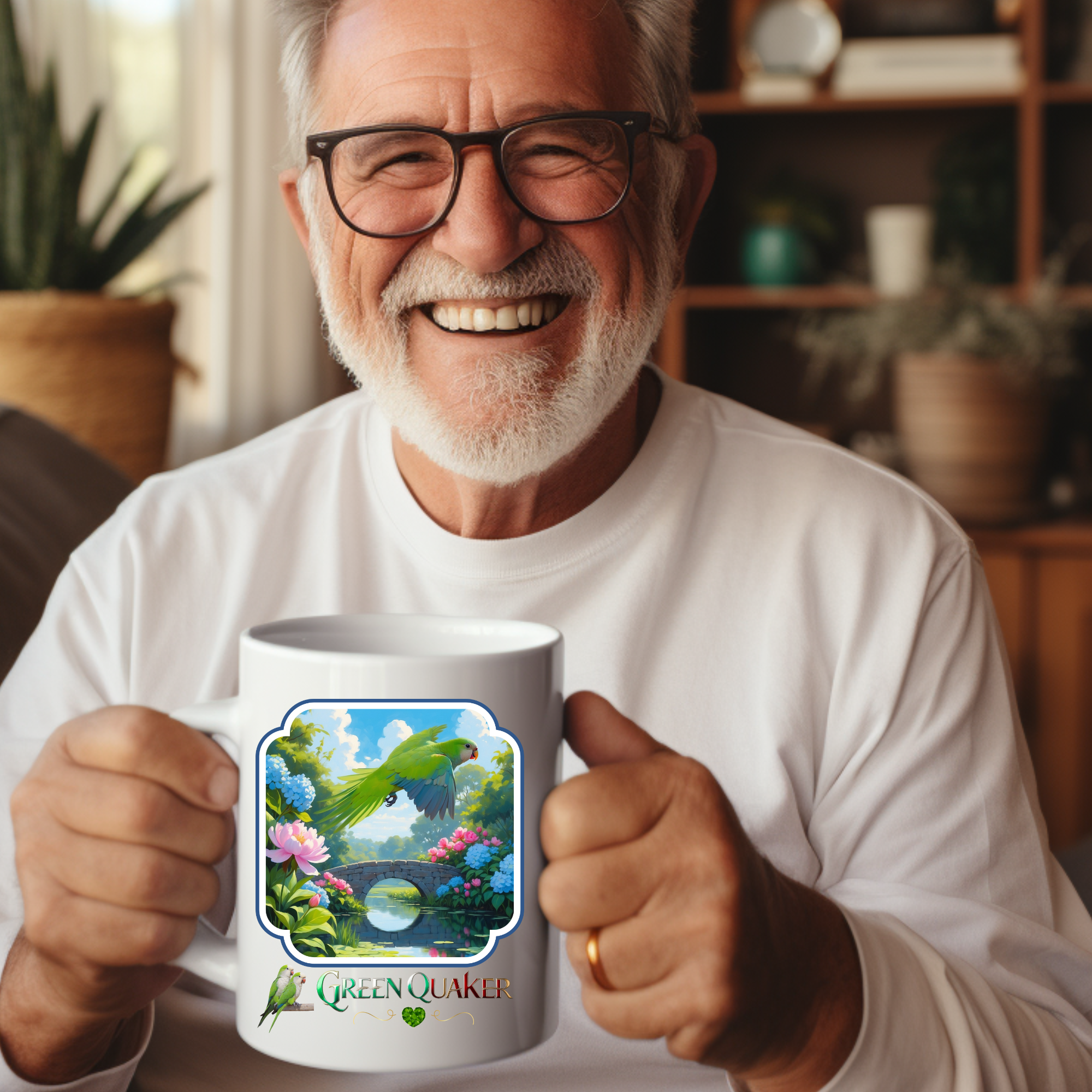 Green Quaker Bridge Scenic Mug