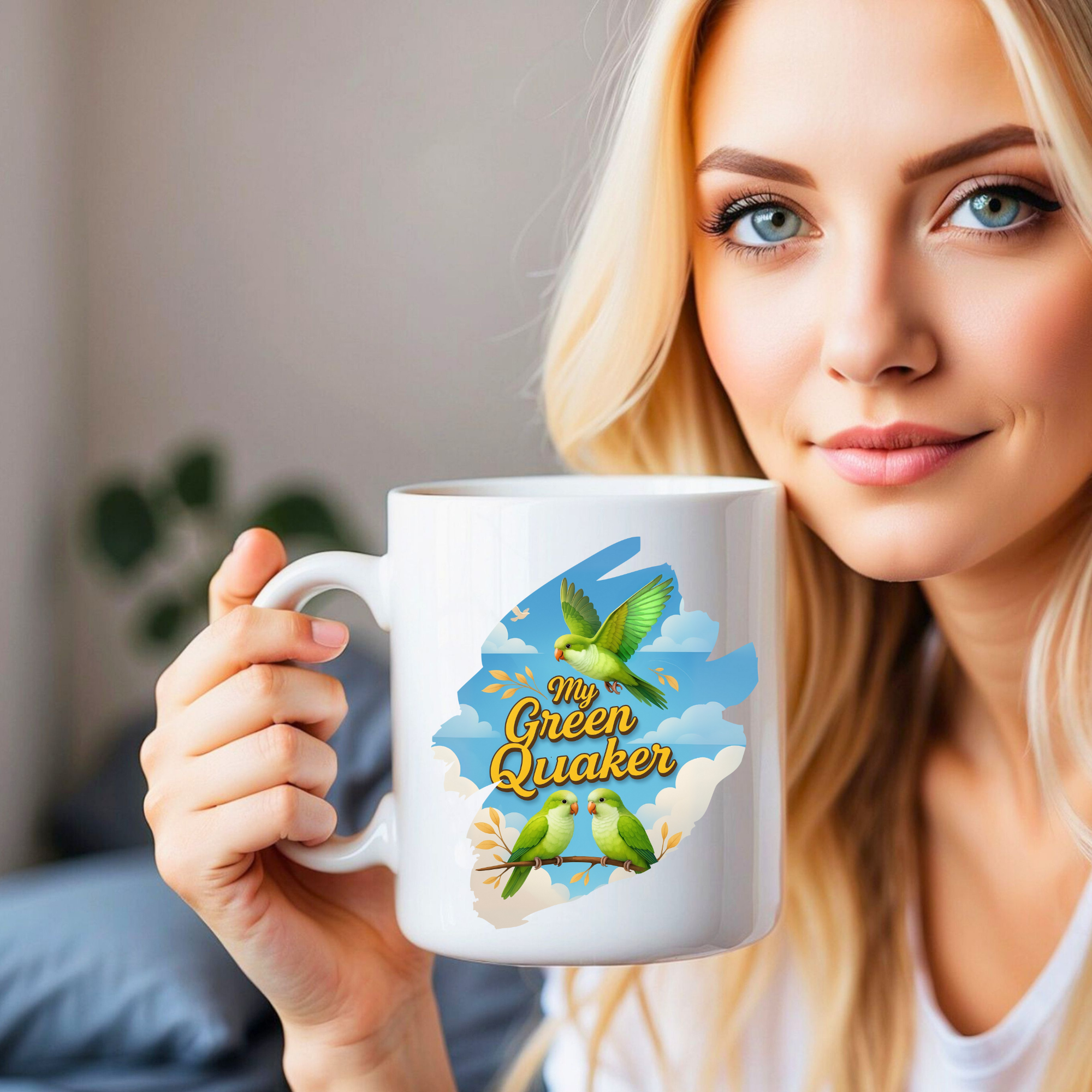 My Green Quaker Flying Mug