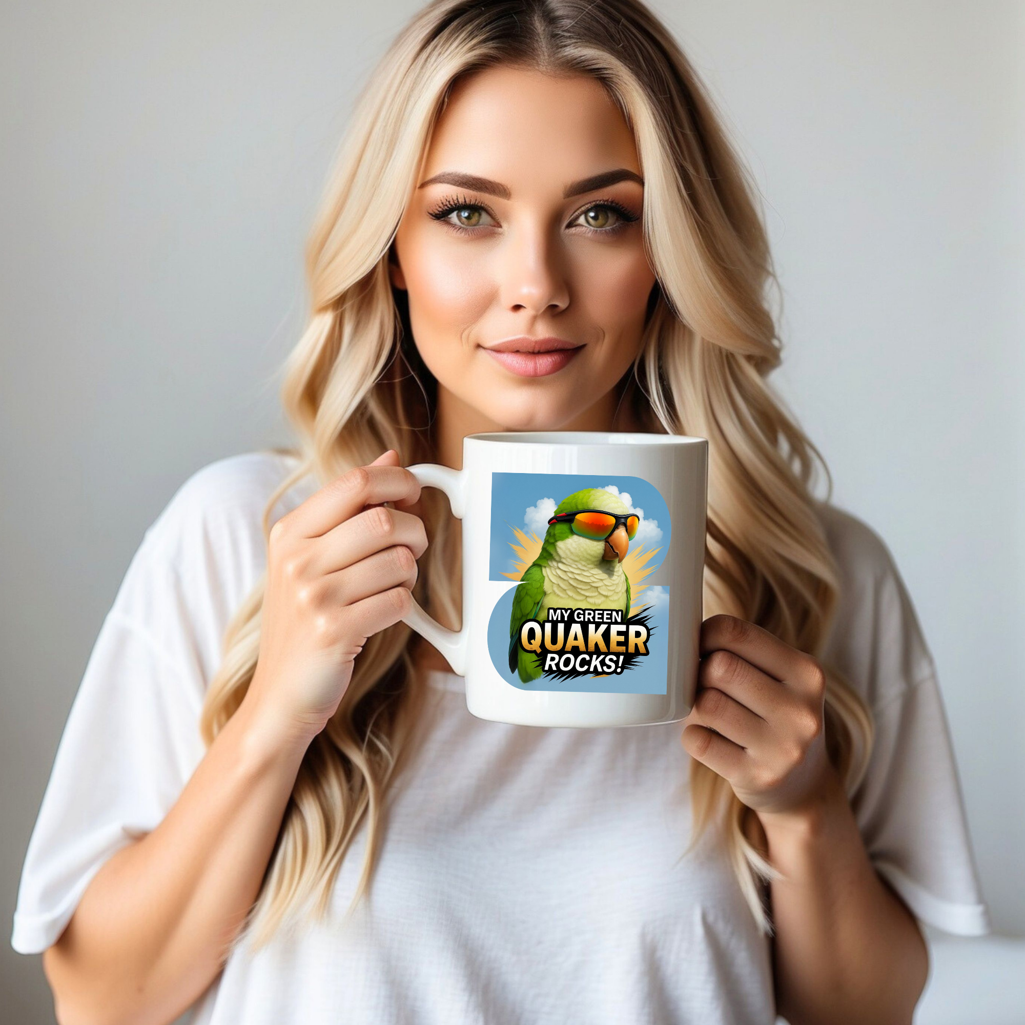 My Green Quaker Rocks Mug
