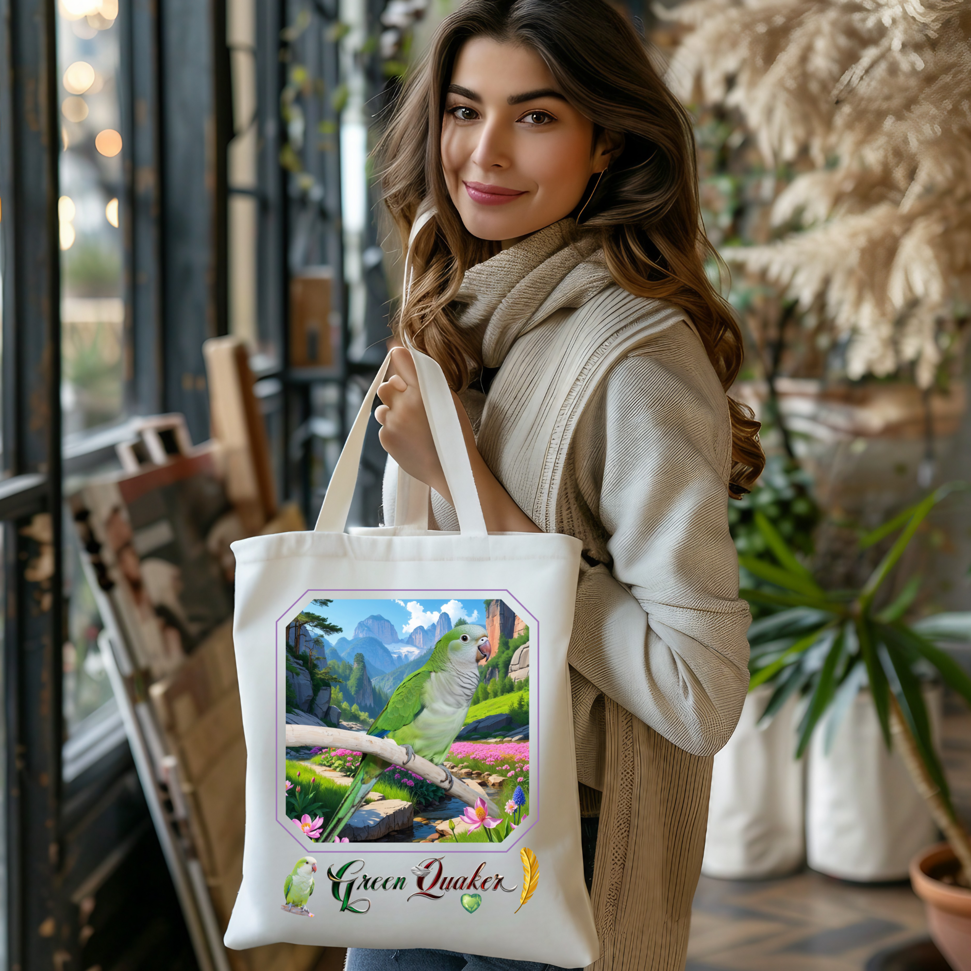 Green Quaker Nature Tote Bag