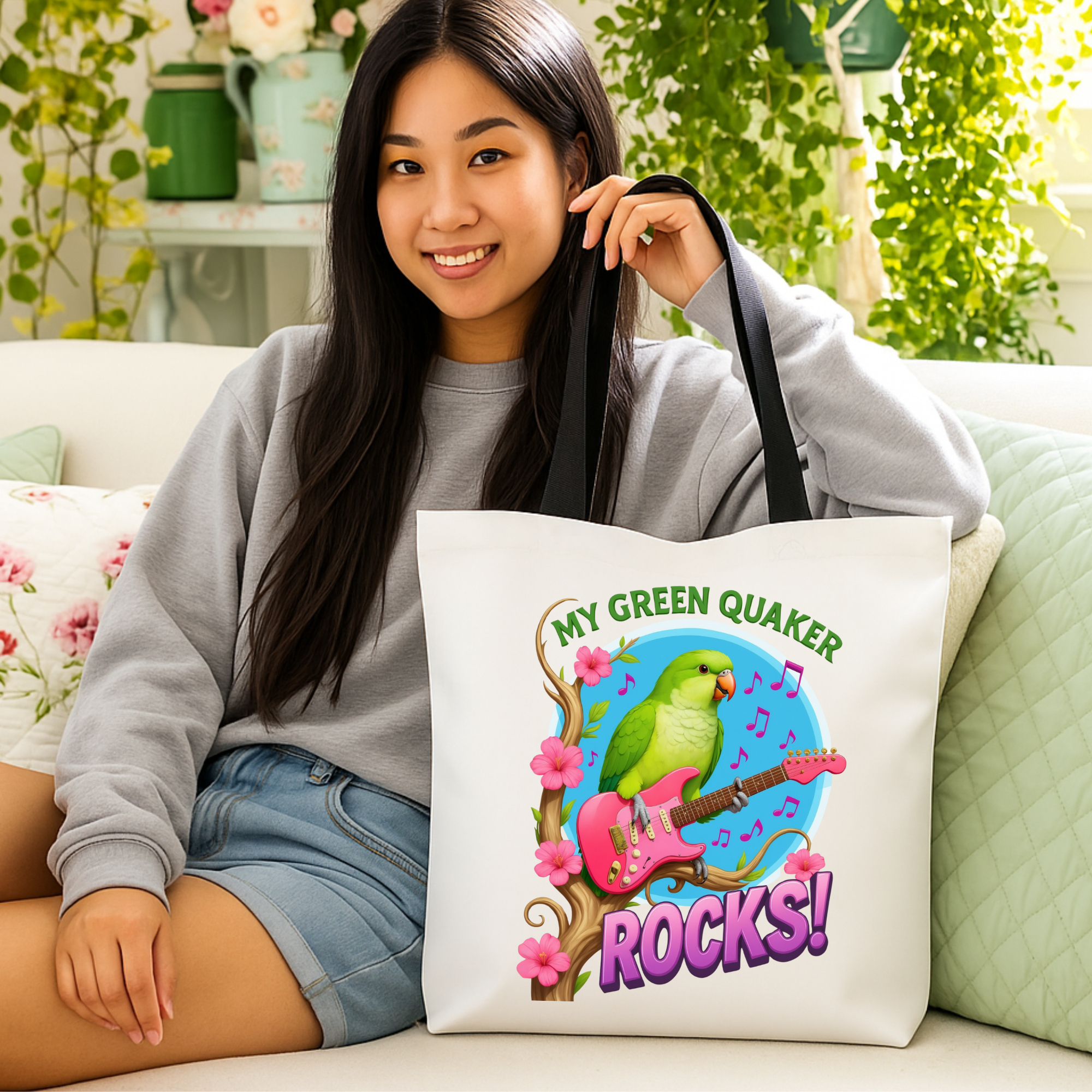 My Green Quaker Rocks Tote Bag