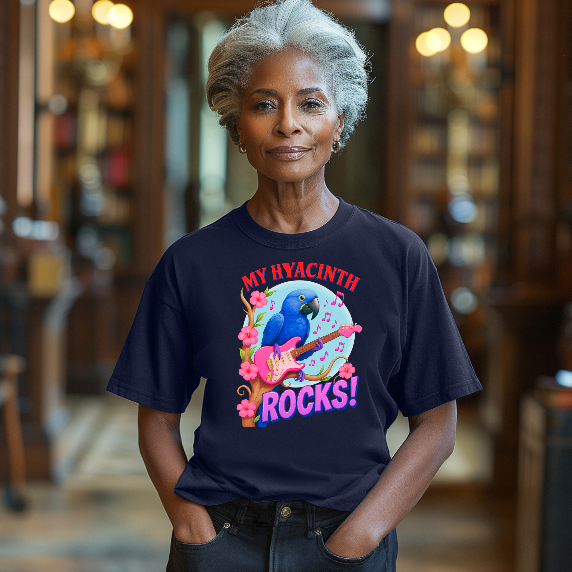 Hyacinth Rocks Guitar T-Shirt