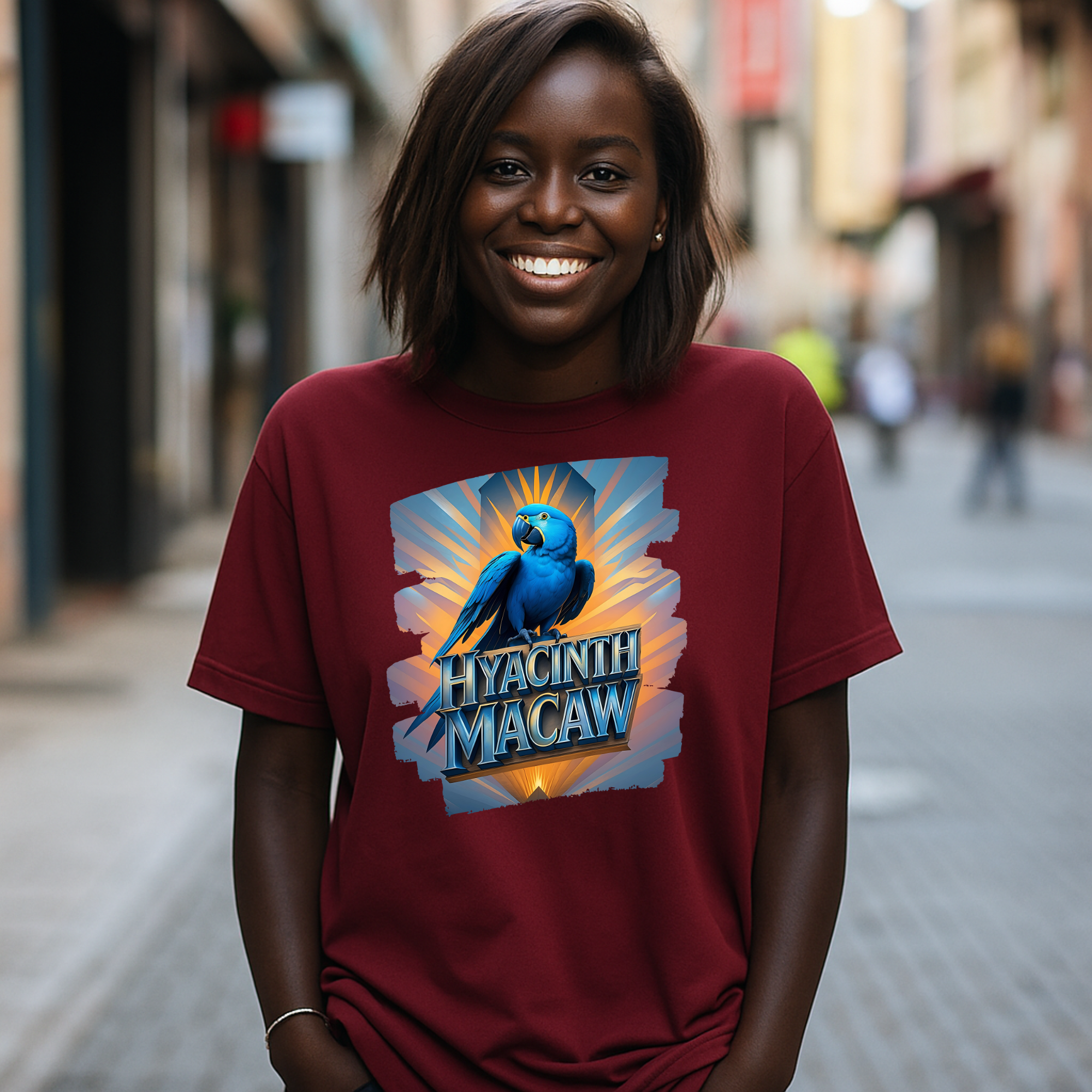 Hyacinth Macaw Sunrise T-Shirt