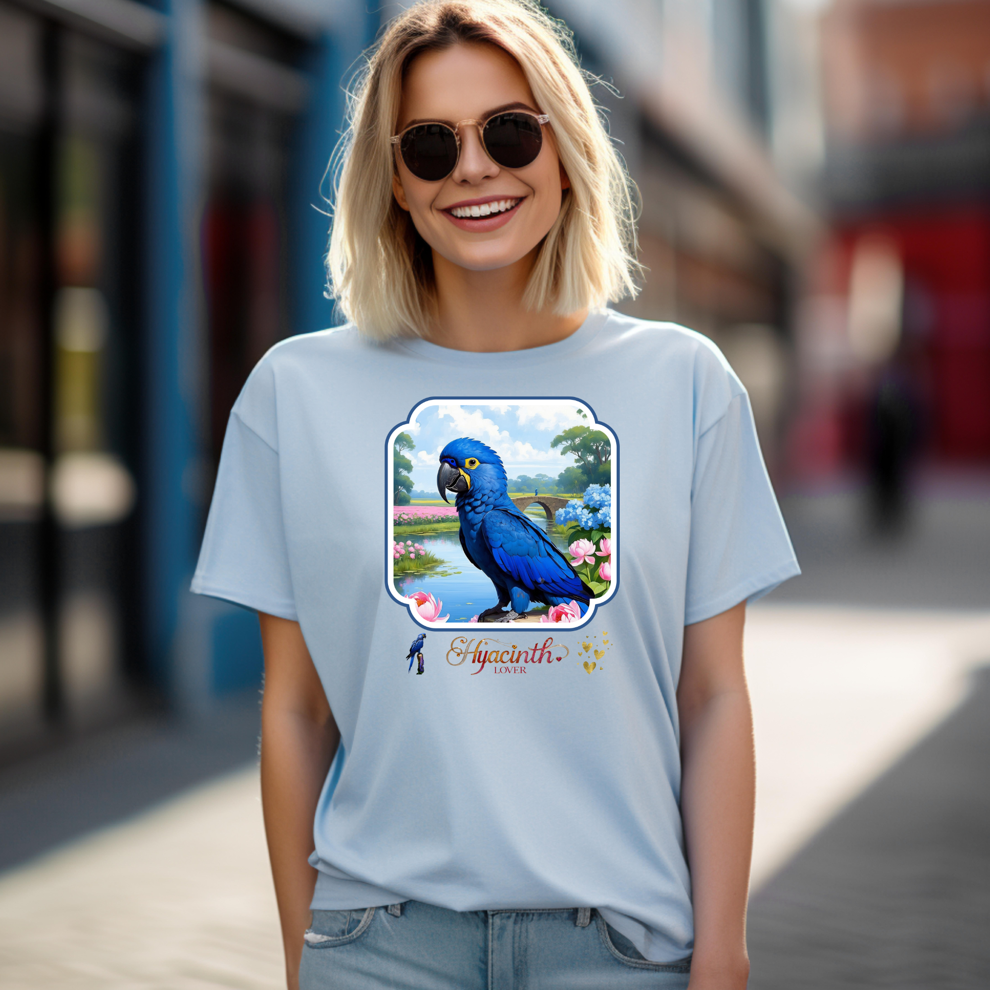 Hyacinth Lover Floral Lake T-Shirt