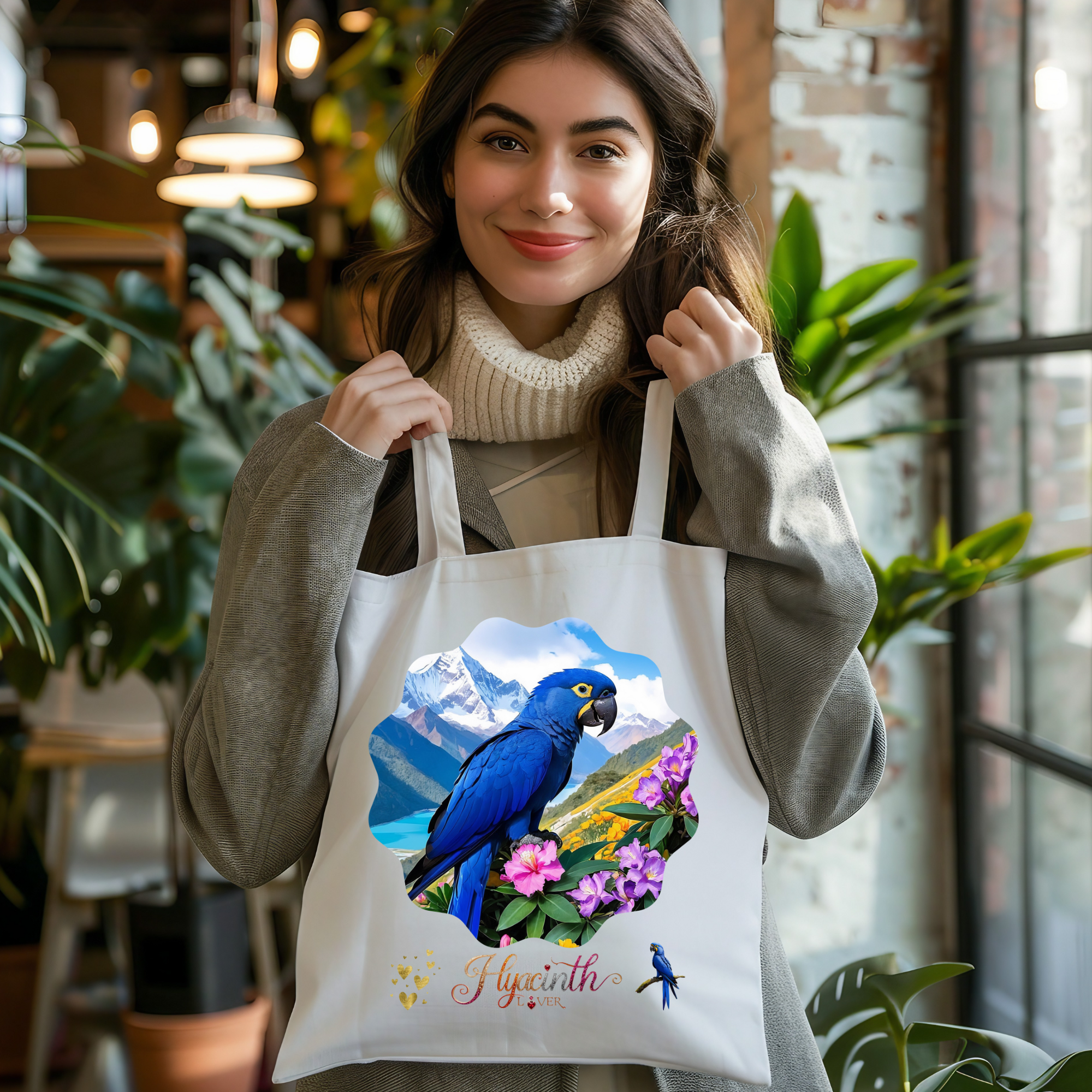 Hyacinth Lover Floral Tote Bag