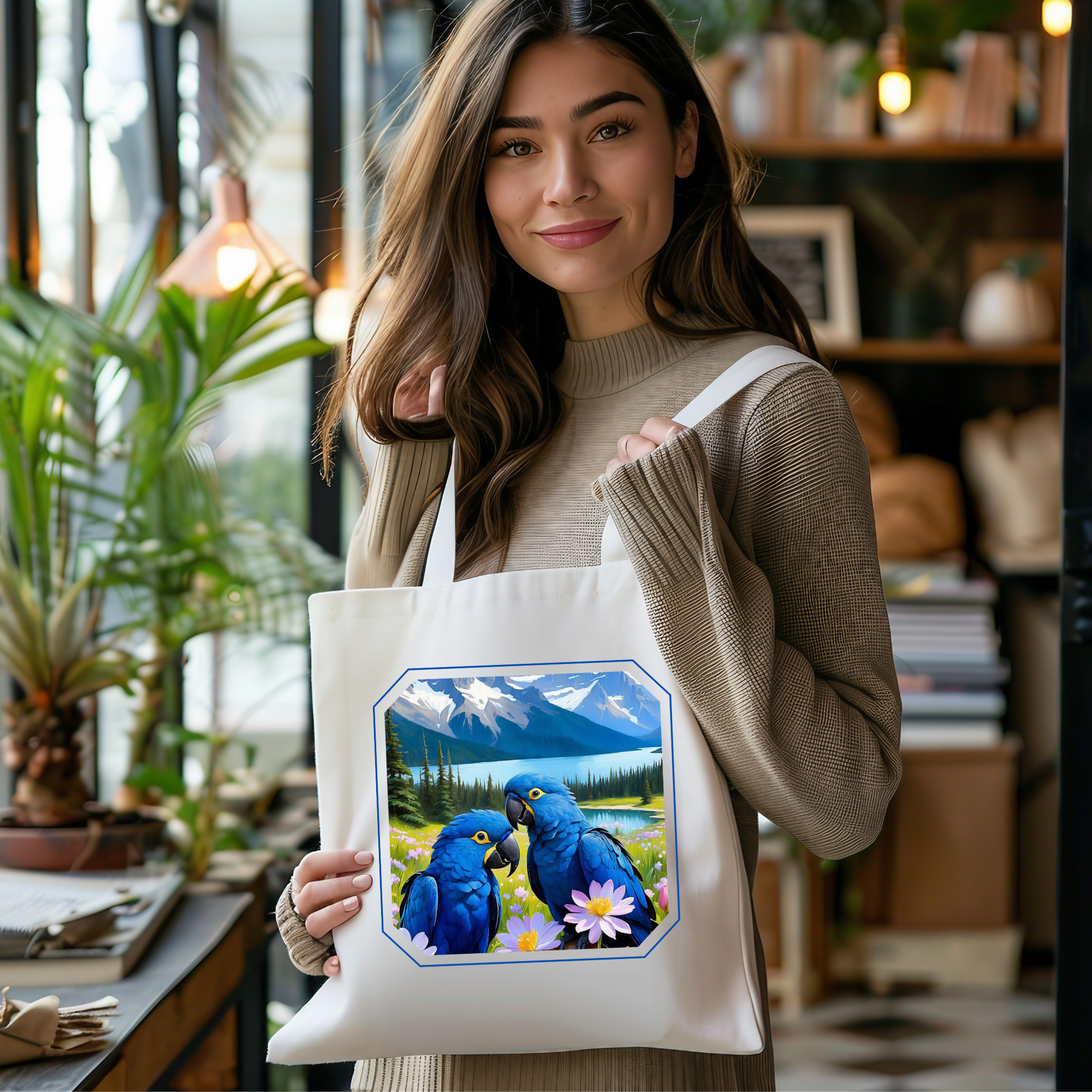 Hyacinth Nature Scenic Tote Bag