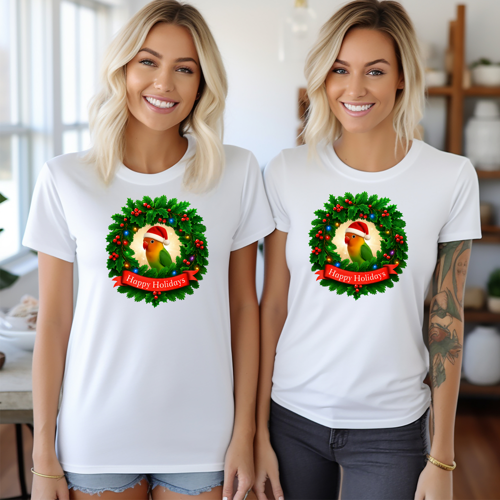 Happy Holidays Lovebird T-Shirt
