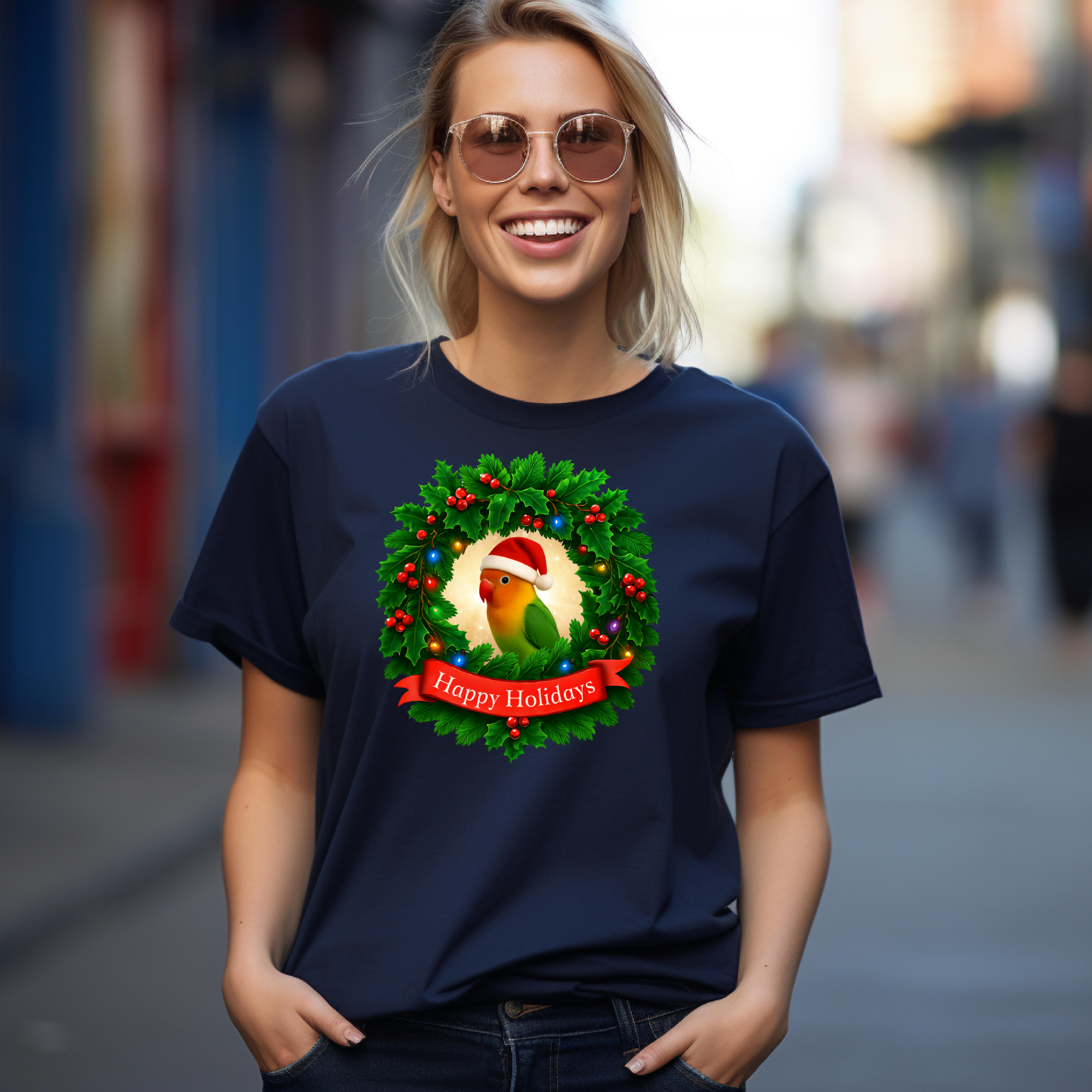 Happy Holidays Lovebird T-Shirt