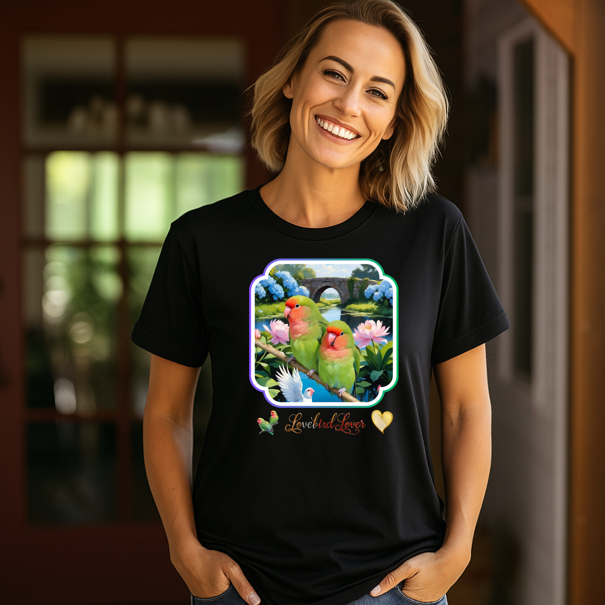 Bridge Lovebird Lover T-Shirt