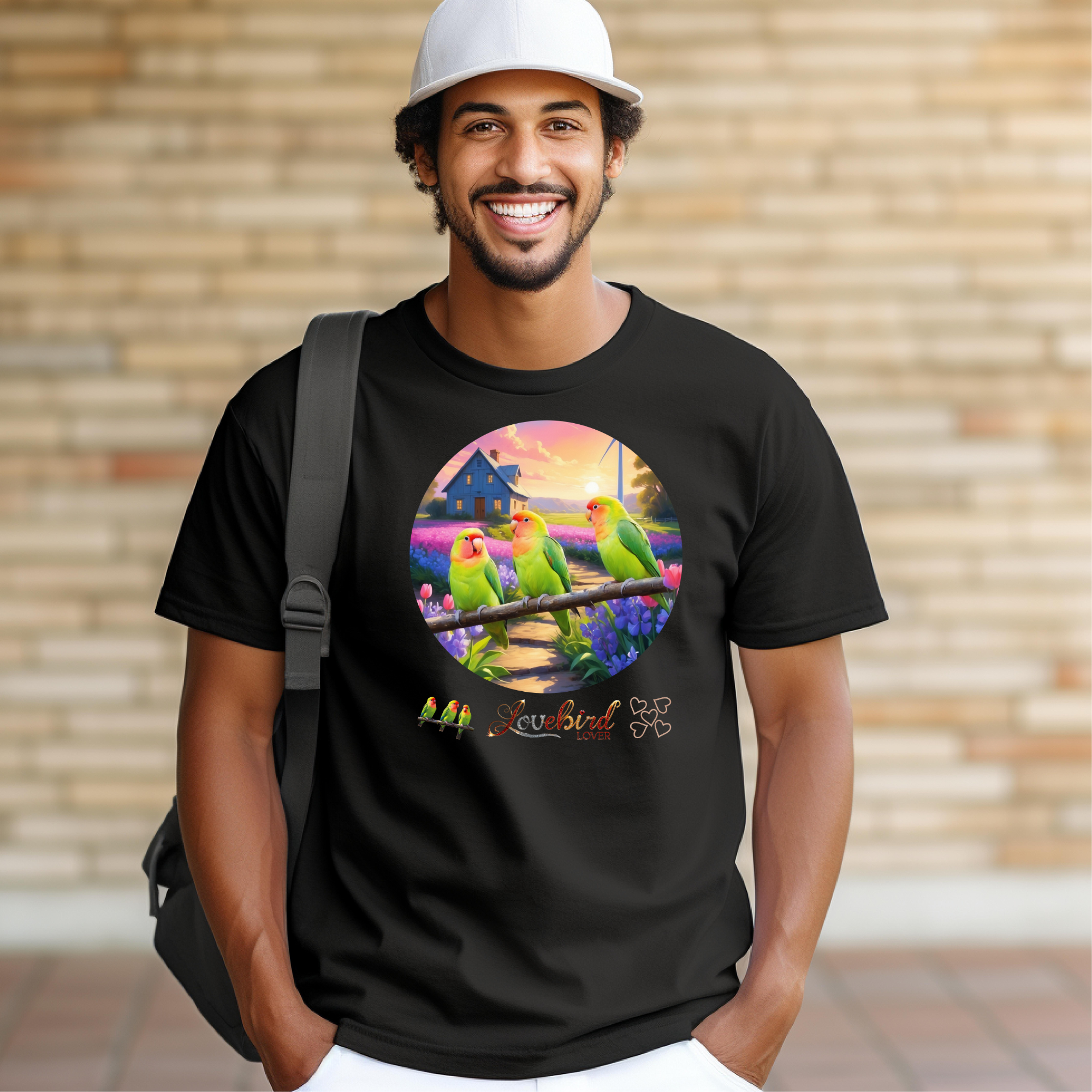 Lovebird Lover Floral T-Shirt