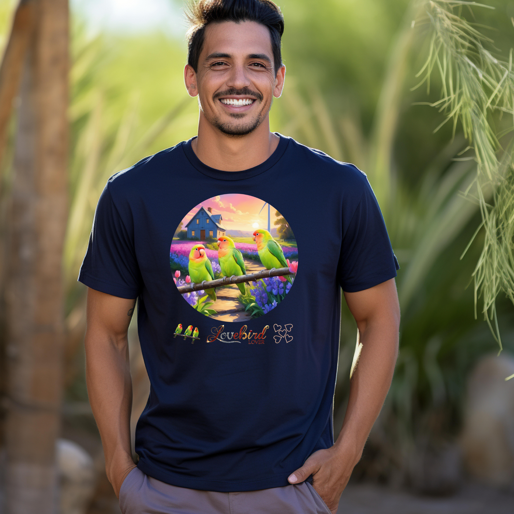 Lovebird Lover Floral T-Shirt