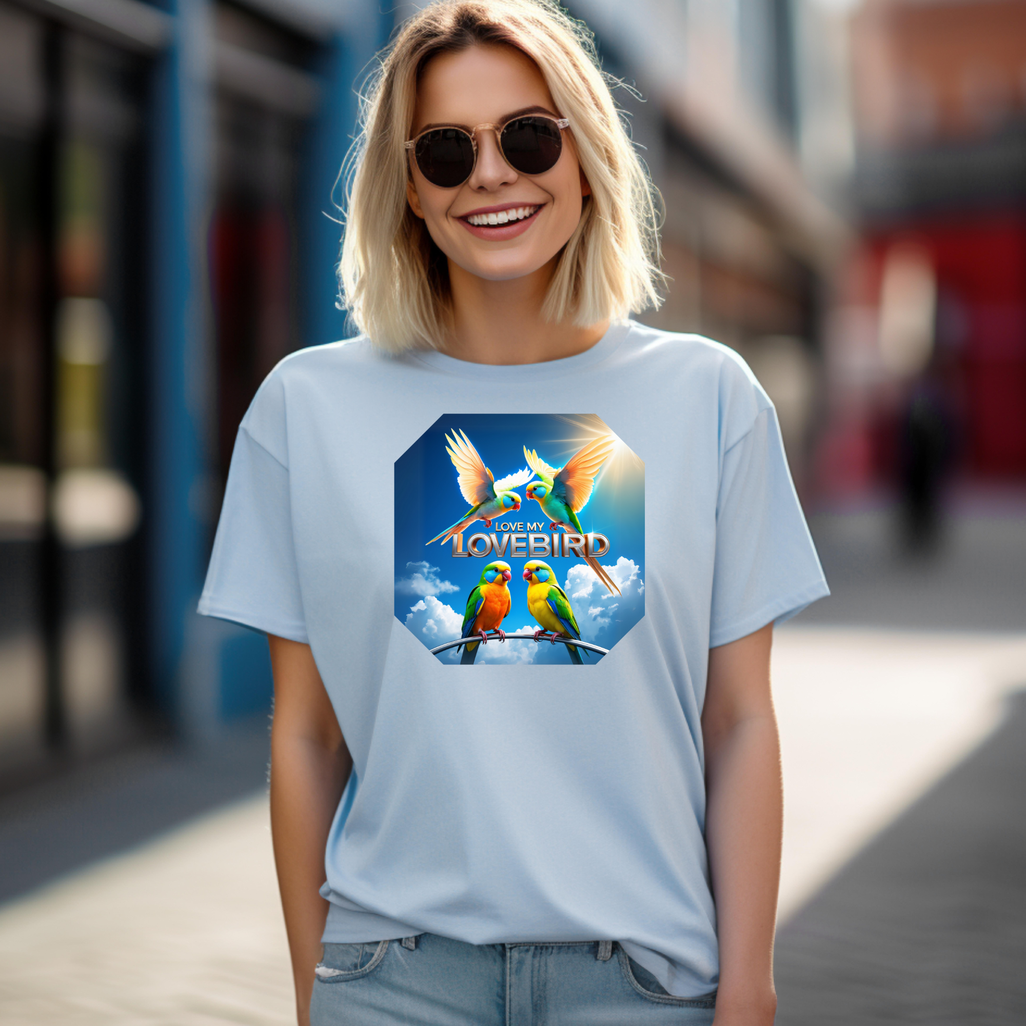 Love My Lovebird Flying T-Shirt