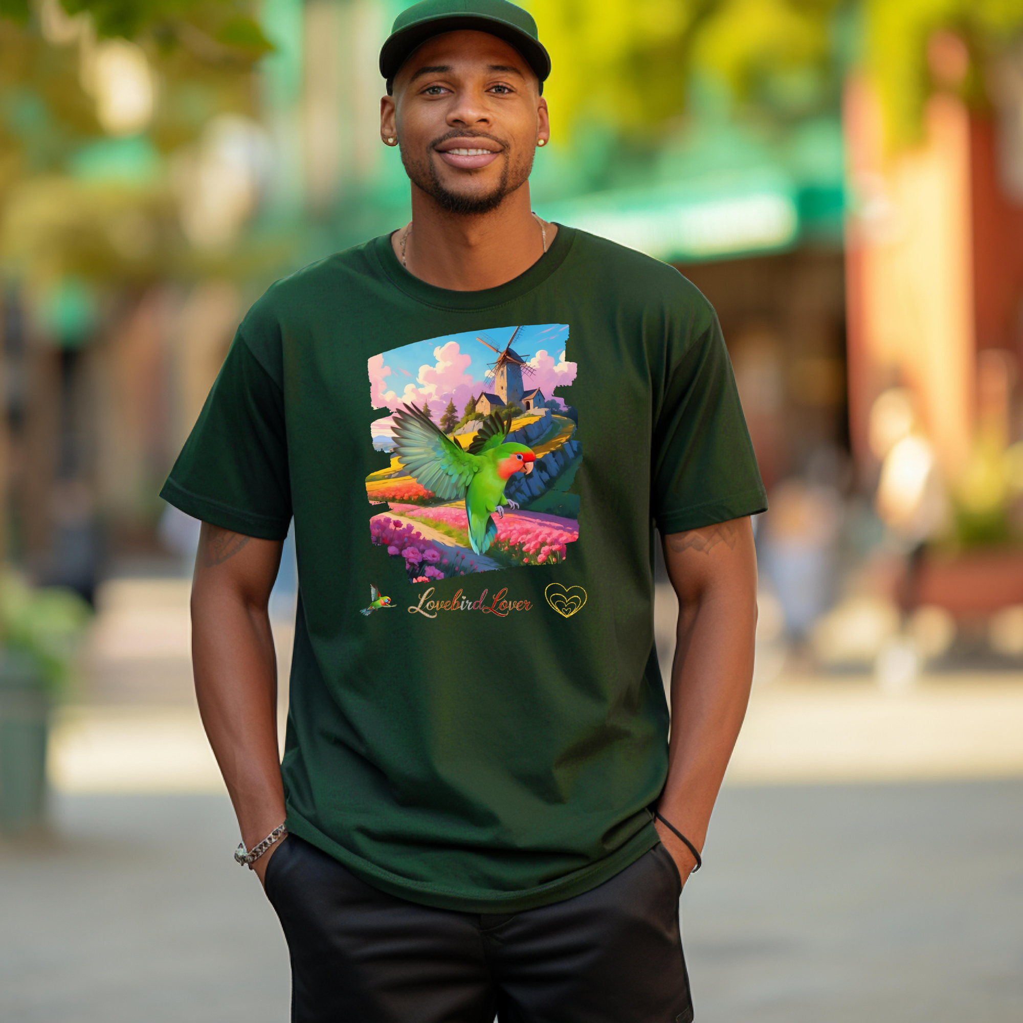 Lovebird Lover Floral T-Shirt