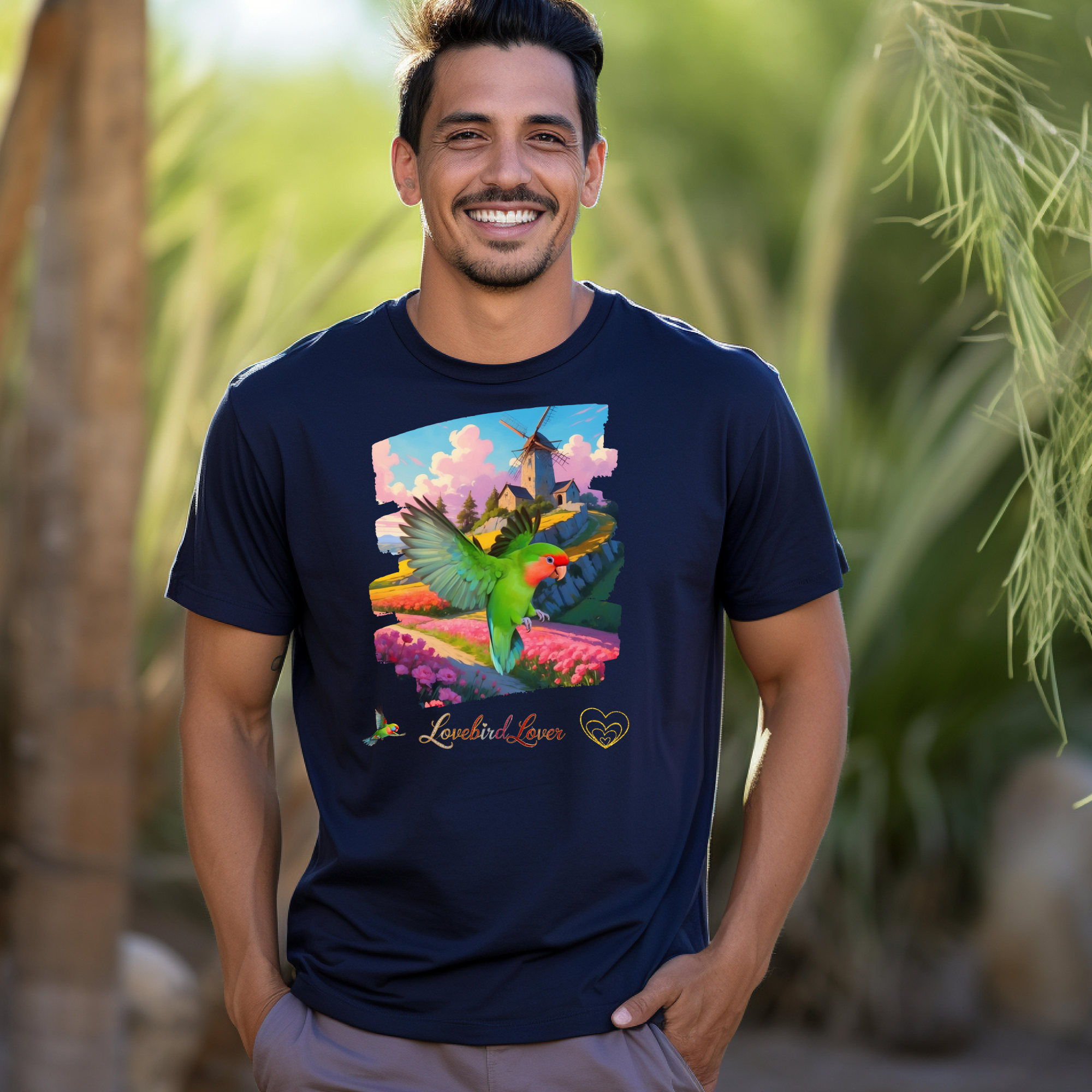 Lovebird Lover Floral T-Shirt