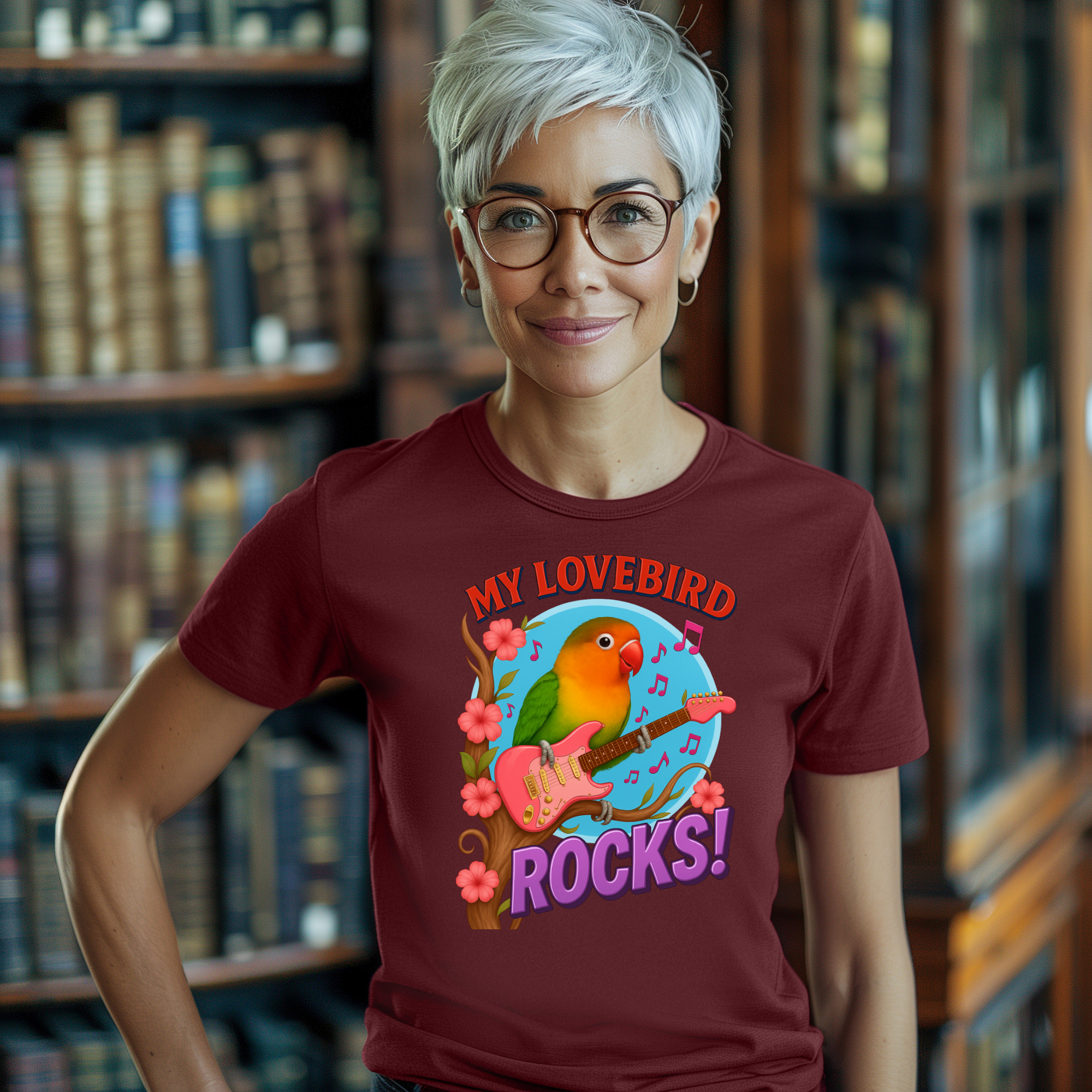 My Lovebird Rocks Music T-Shirt
