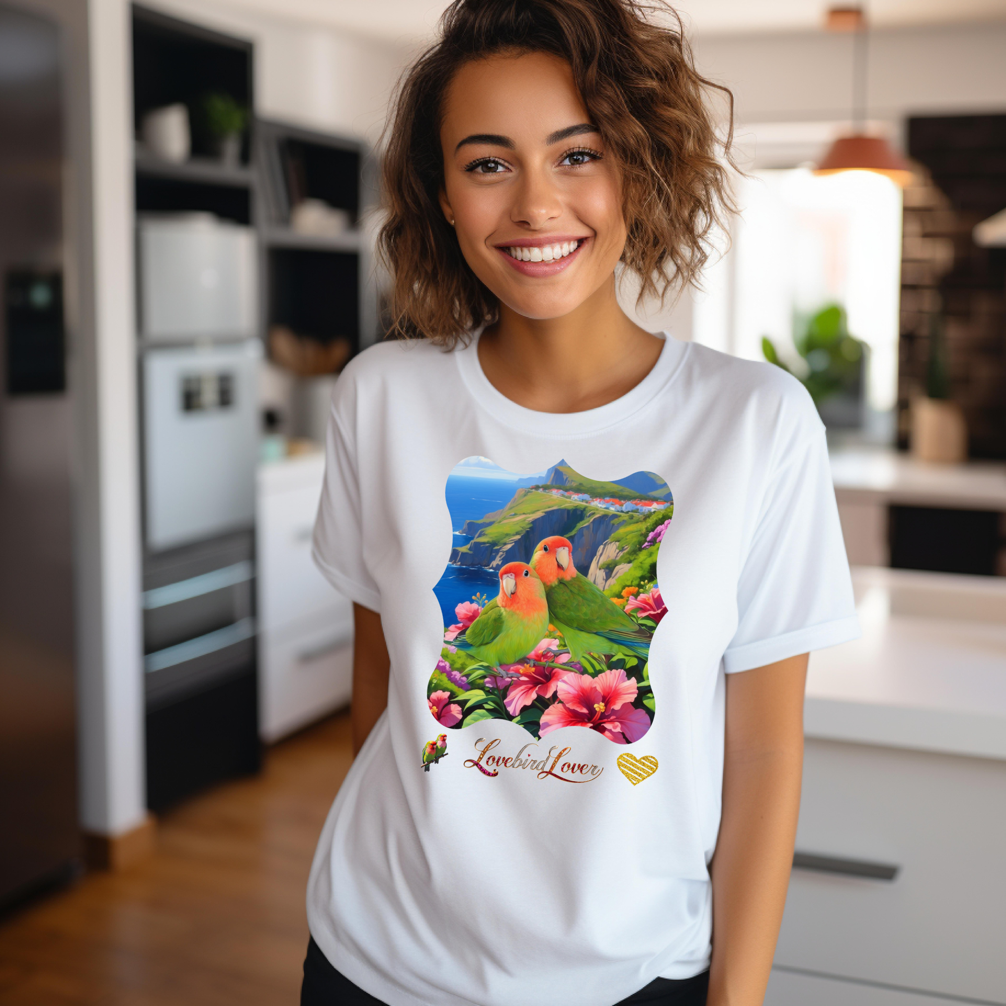 Lovebird Lover Mountain T-Shirt