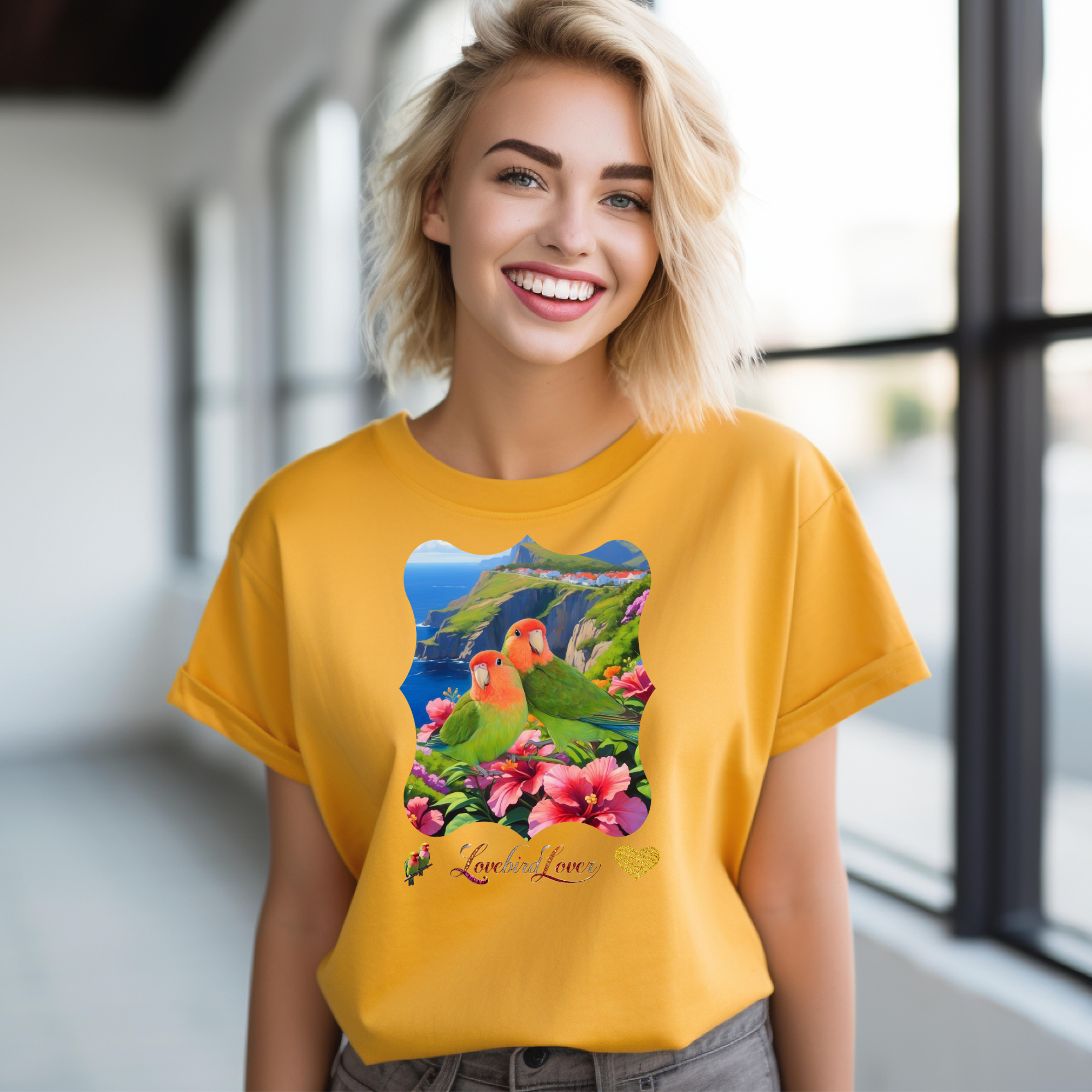 Lovebird Lover Mountain T-Shirt