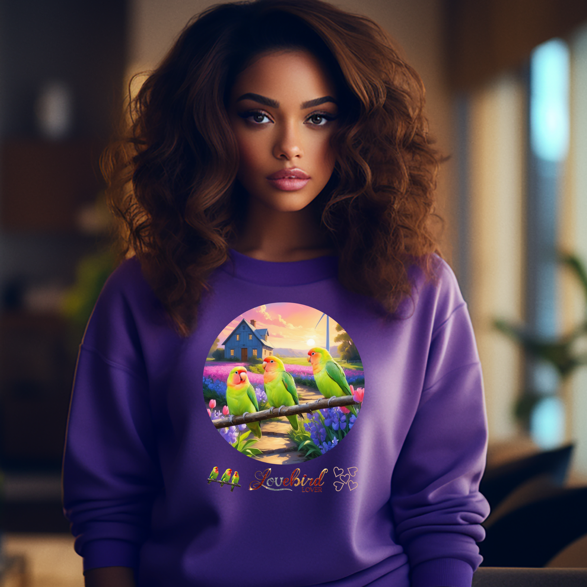 Lovebird Lover Sunset Sweatshirt