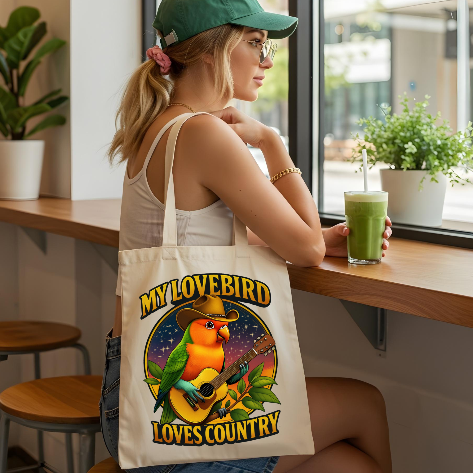 Lovebird Tote Bag