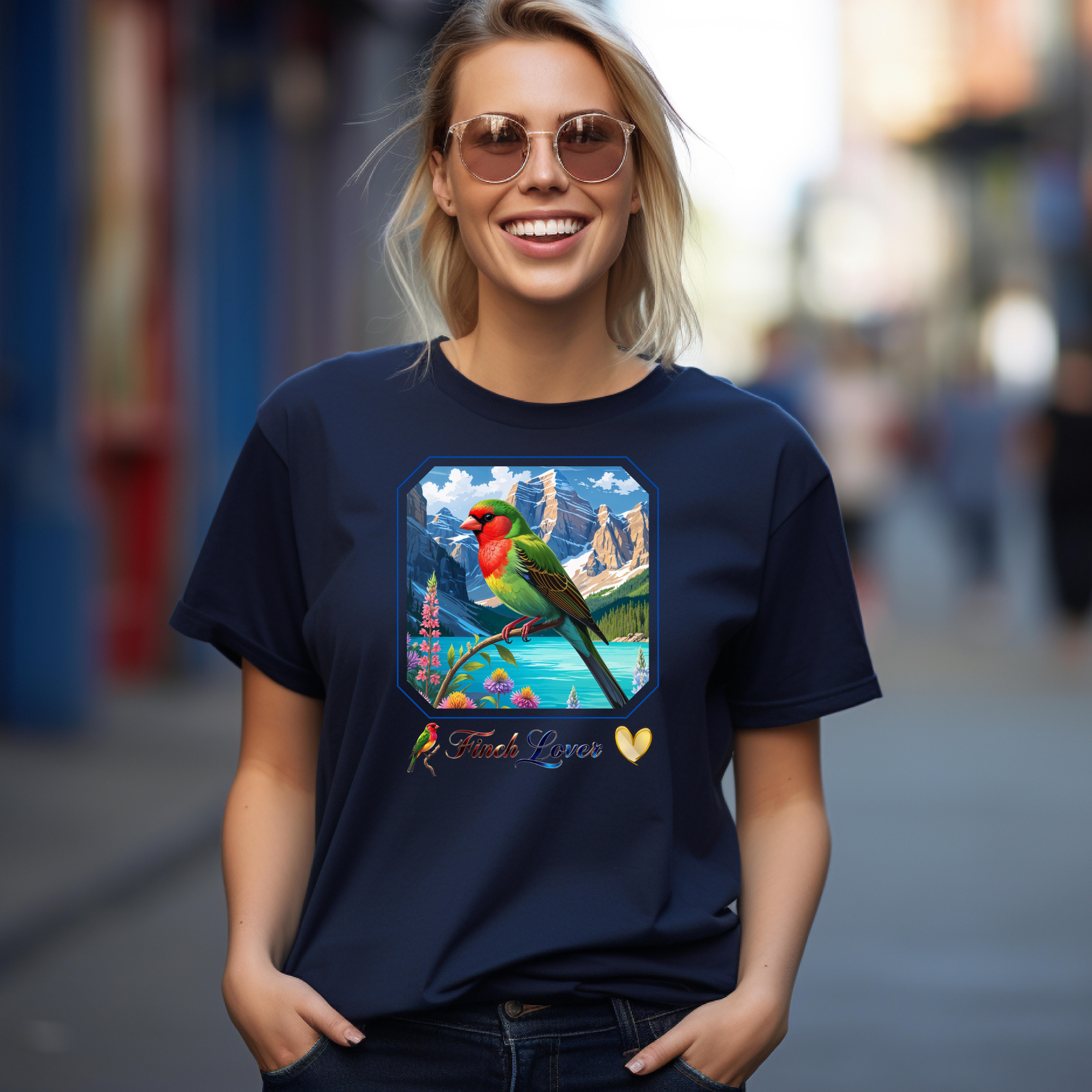 Finch Lover Mountain T-Shirt