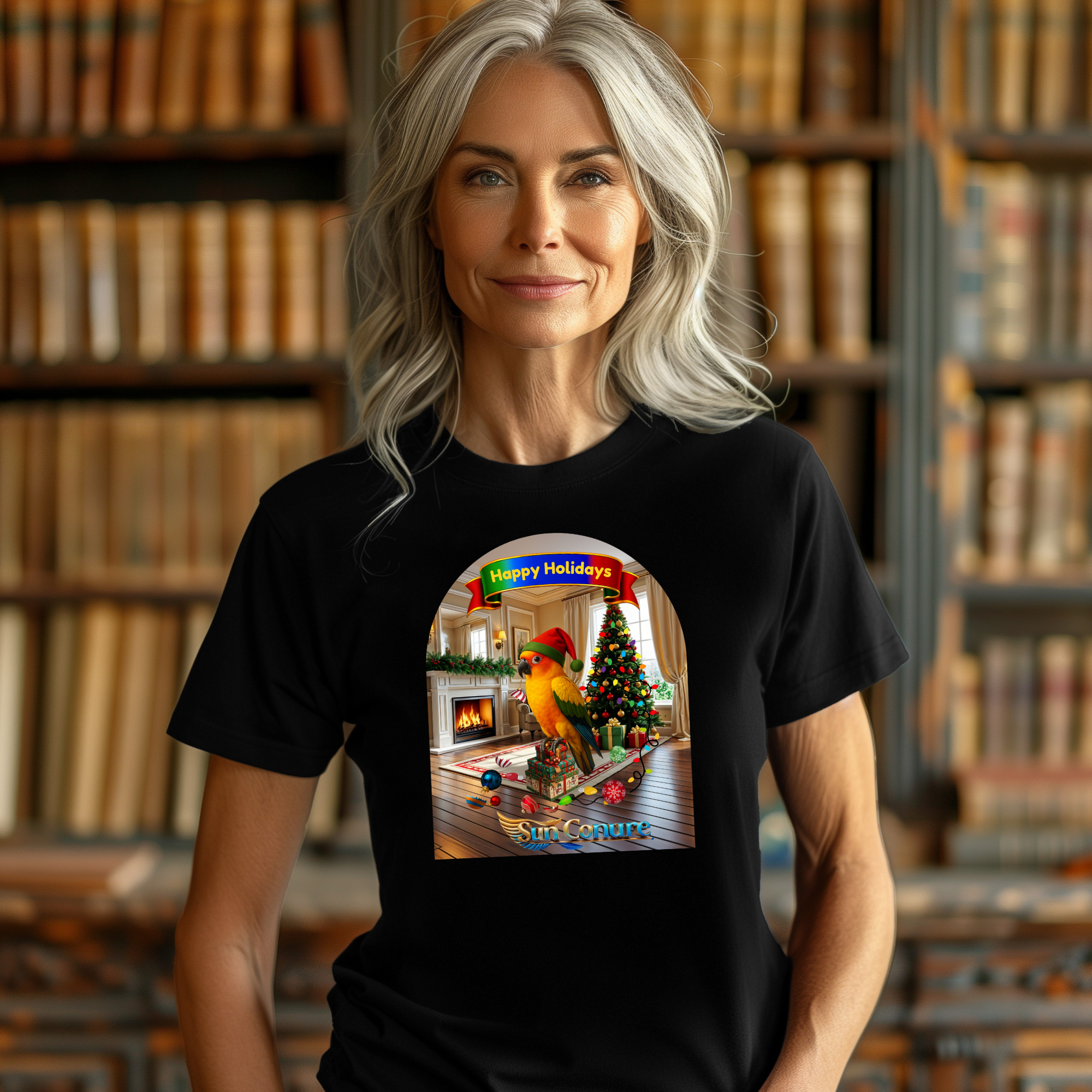 Happy Holidays Sun Conure T-Shirt